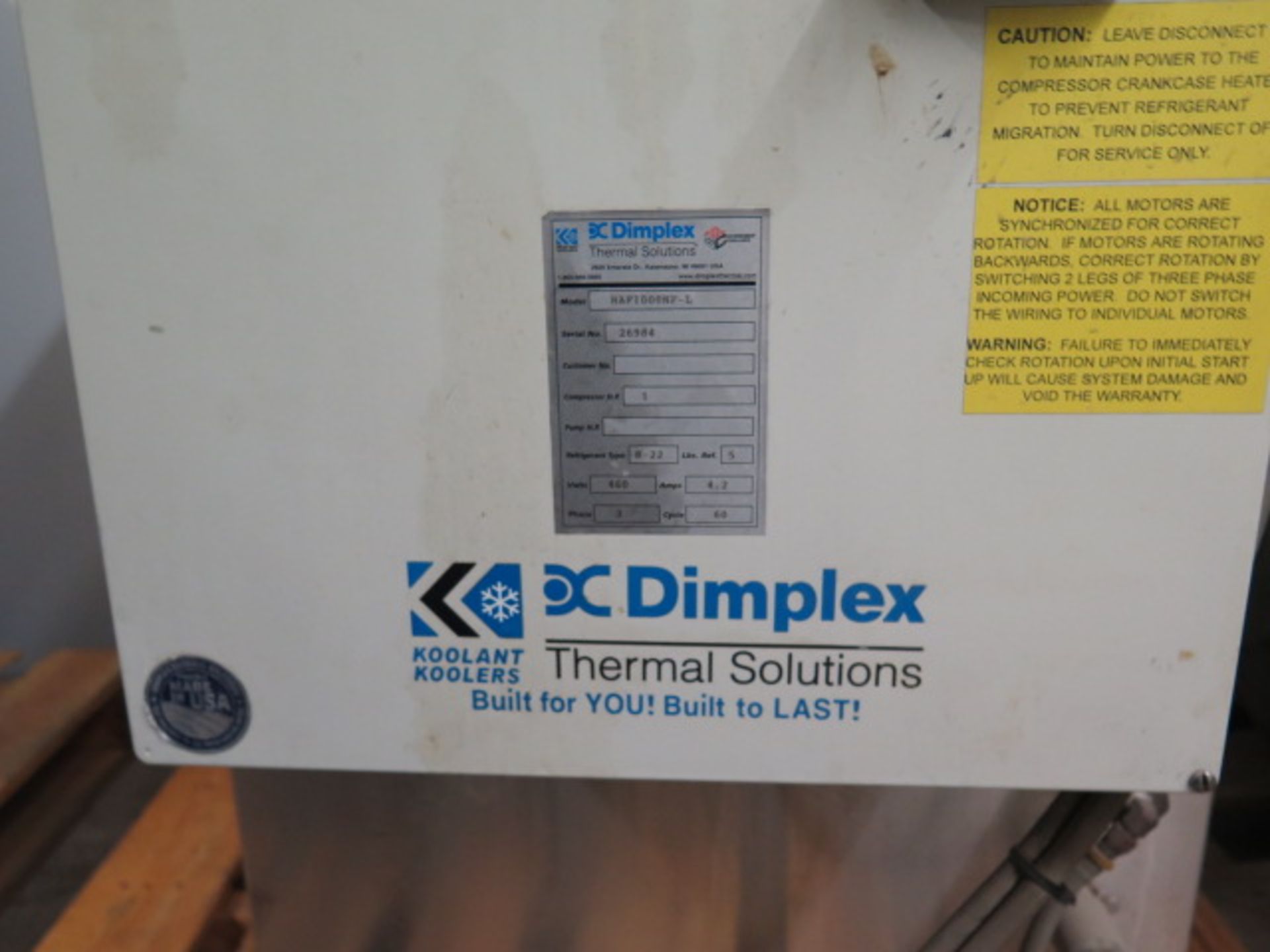 DC Dimplex / Koolant Koolers Chiller Unit (NEW UNIT For Omax WaterJets) (SOLD AS-IS - NO WARRANTY) - Image 5 of 6
