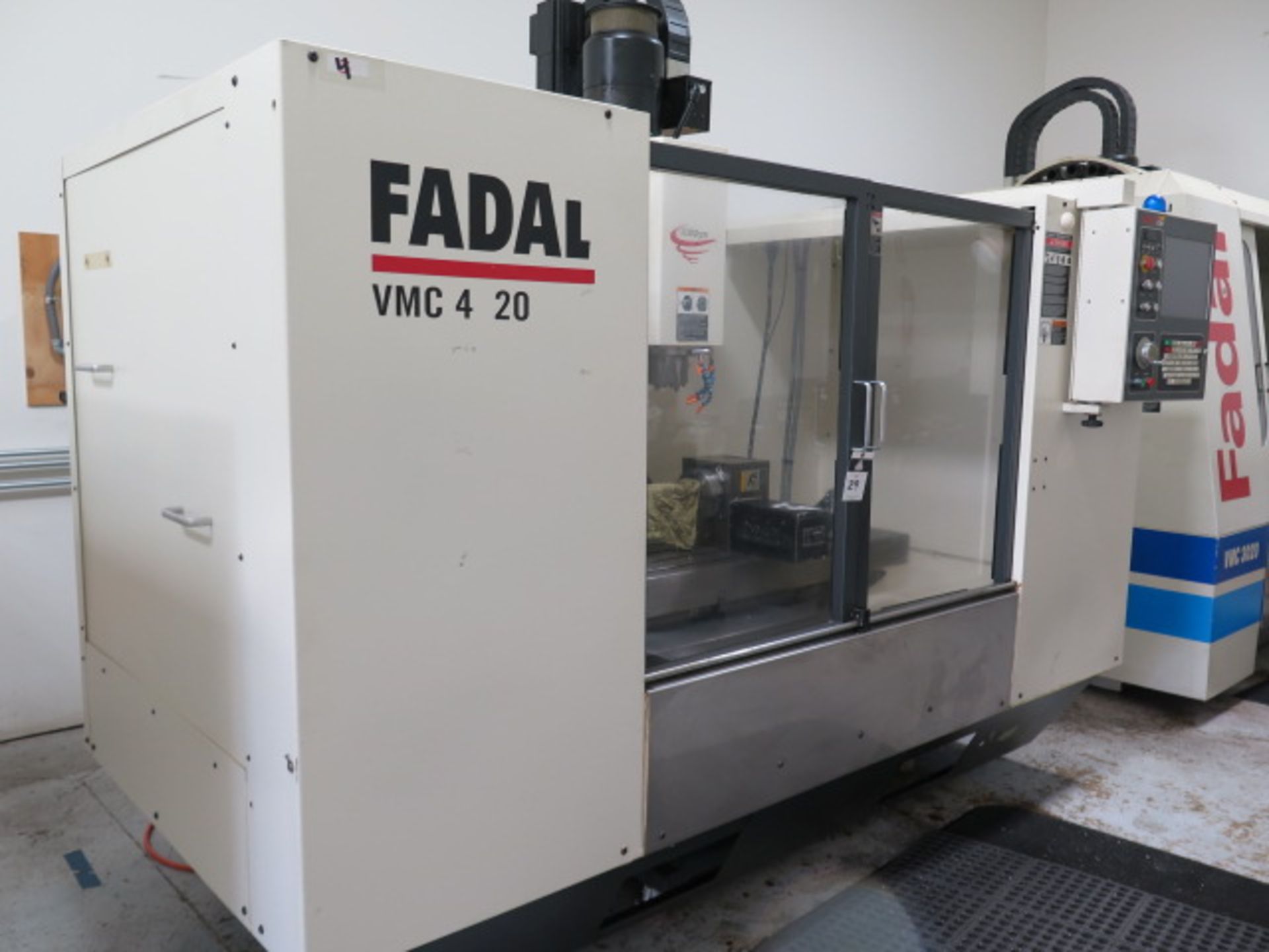 1997 Fadal VMC4020 4-Axis CNC VMC s/n 9612006 w/ Fadal Multi Processor CNC, SOLD AS IS - Image 3 of 14