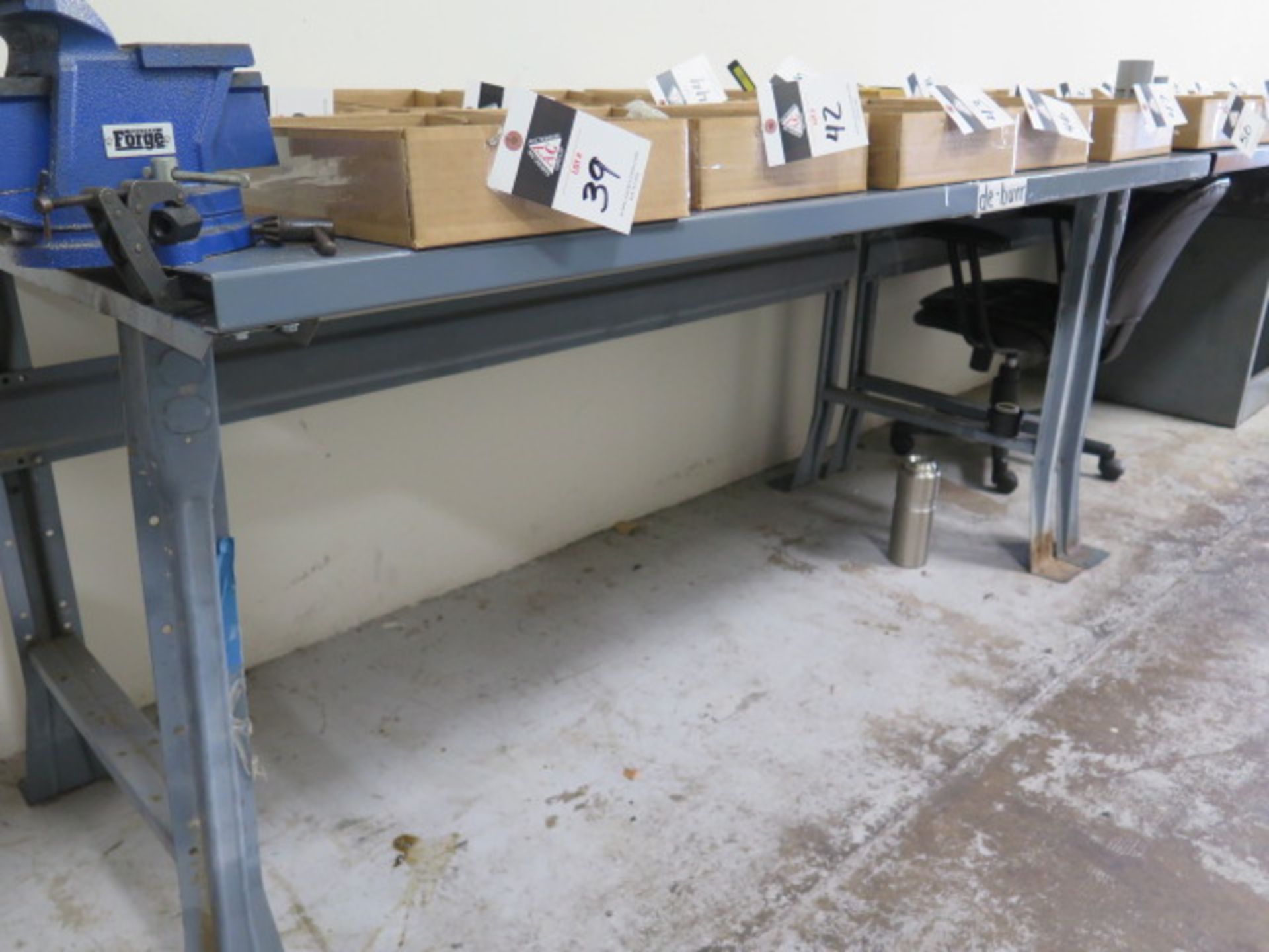 Steel Work Benches (2) and 6" Bench Vise (Second Location) (SOLD AS-IS - NO WARRANTY) - Image 4 of 5