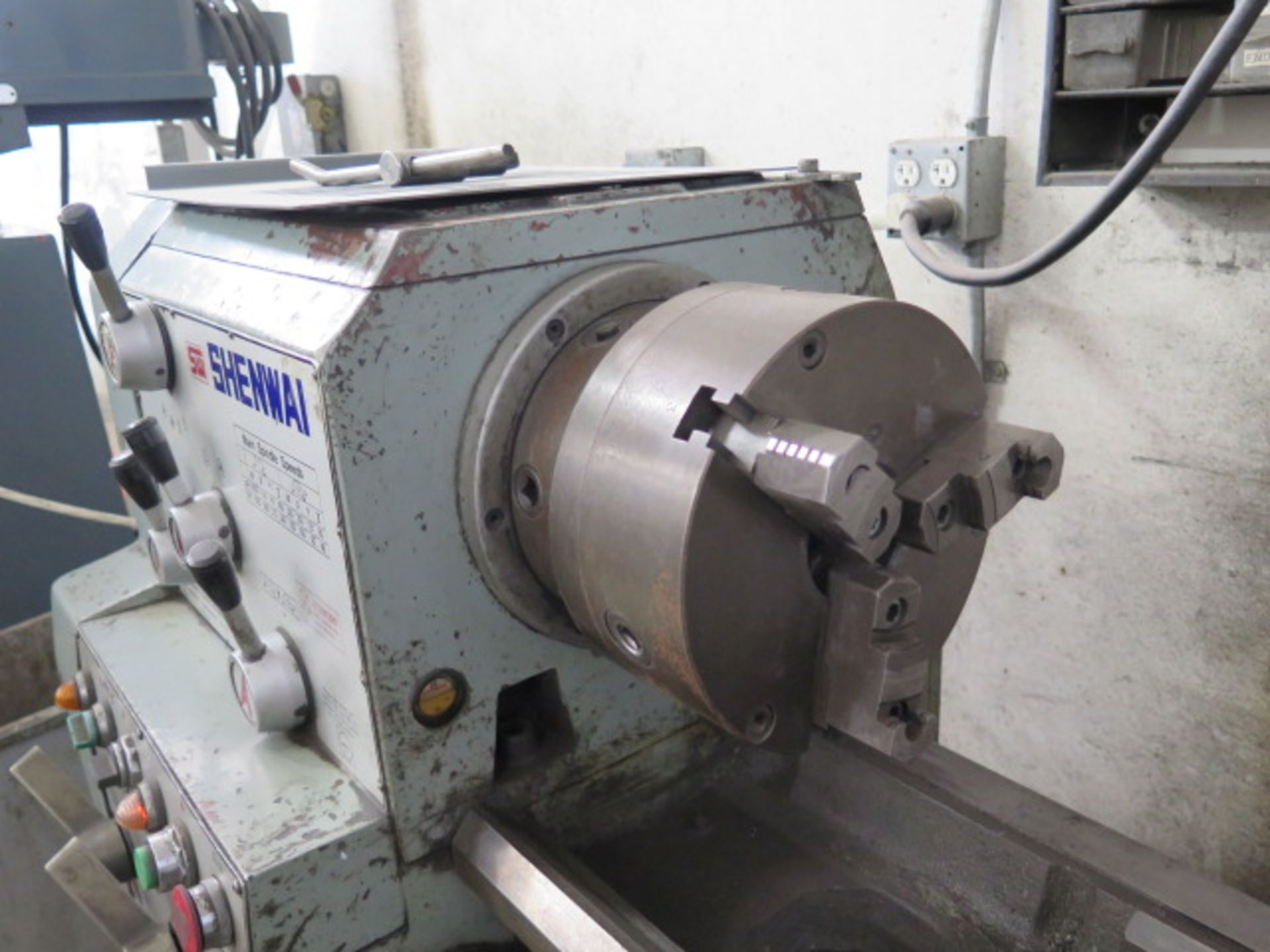 SW Shenwai “Chieftain” 15” x 40” Geared Head Gap Lathe s/n 10449 w/ 40-1800 RPM, Inch/mm, SOLD AS IS - Image 6 of 12