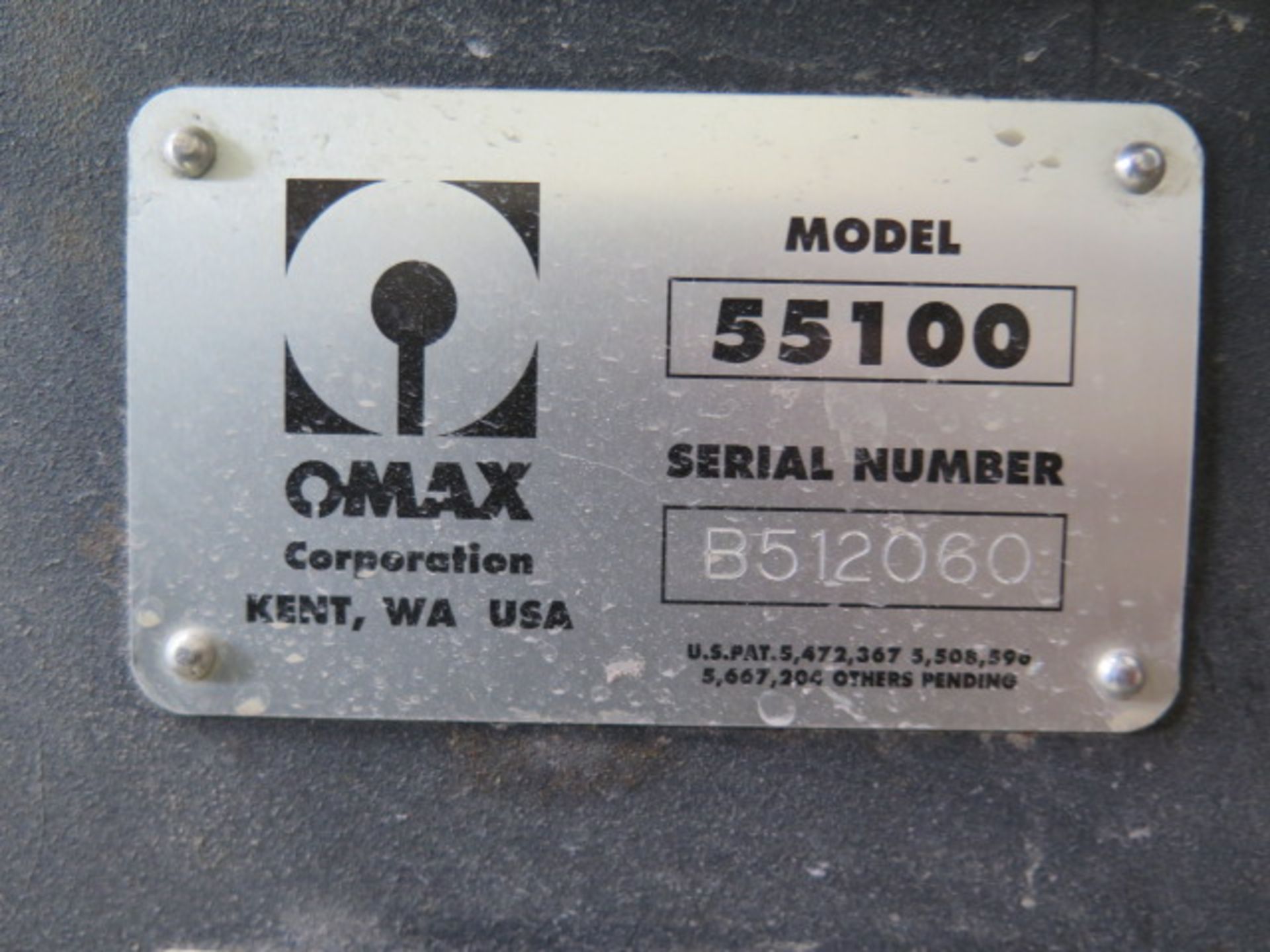 Omax mdl. 55100 5’ x 10’ CNC 5-Axis WaterJet Machine s/n B512060 w/ Omax MAKE Precision, SOLD AS IS - Image 18 of 18