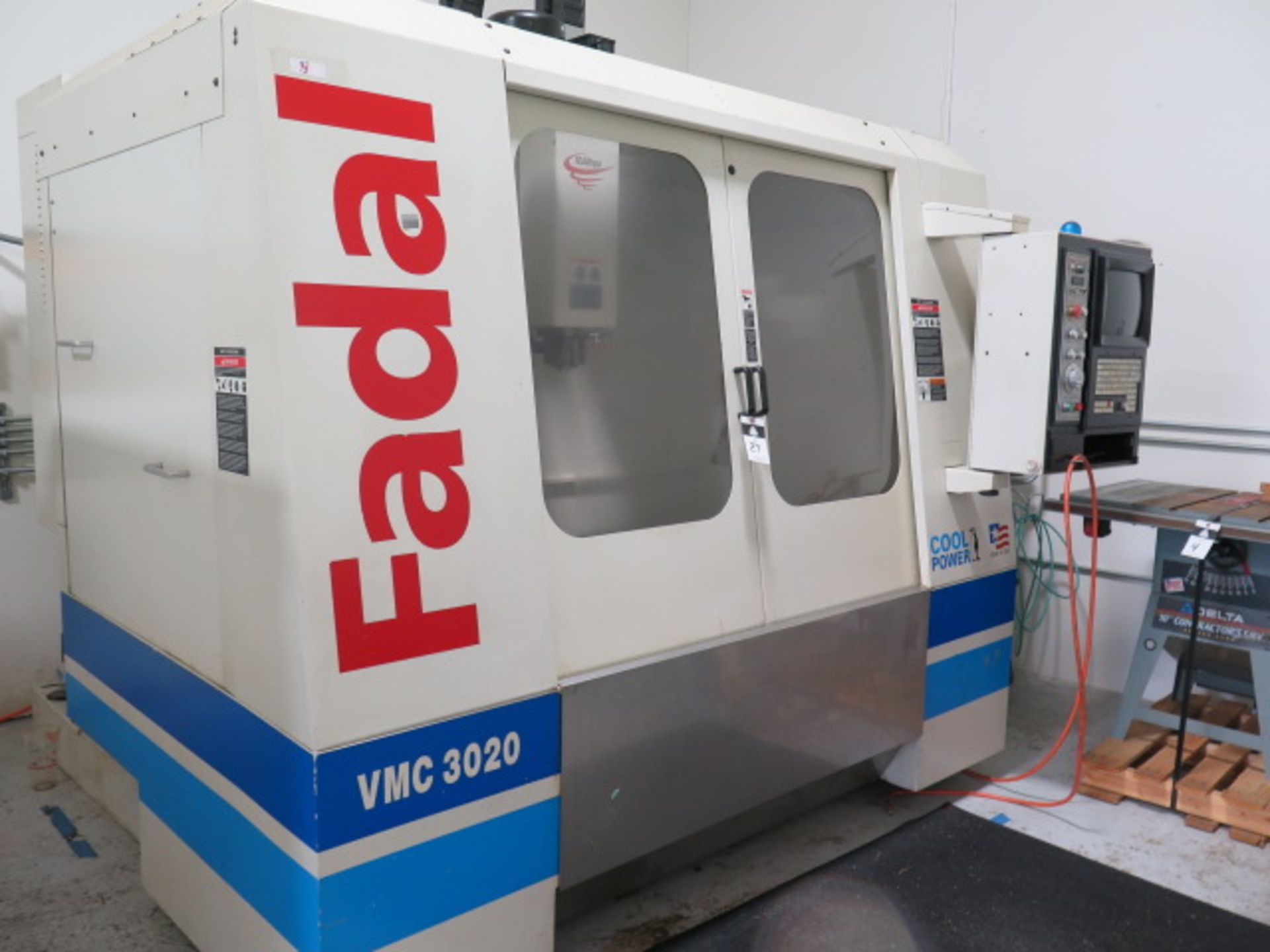 2003 Fadal VMC3020 VHT CNC VMC s/n 032003065369 w/ Fadal CNC 32MP Controls, SOLD AS IS - Image 3 of 14