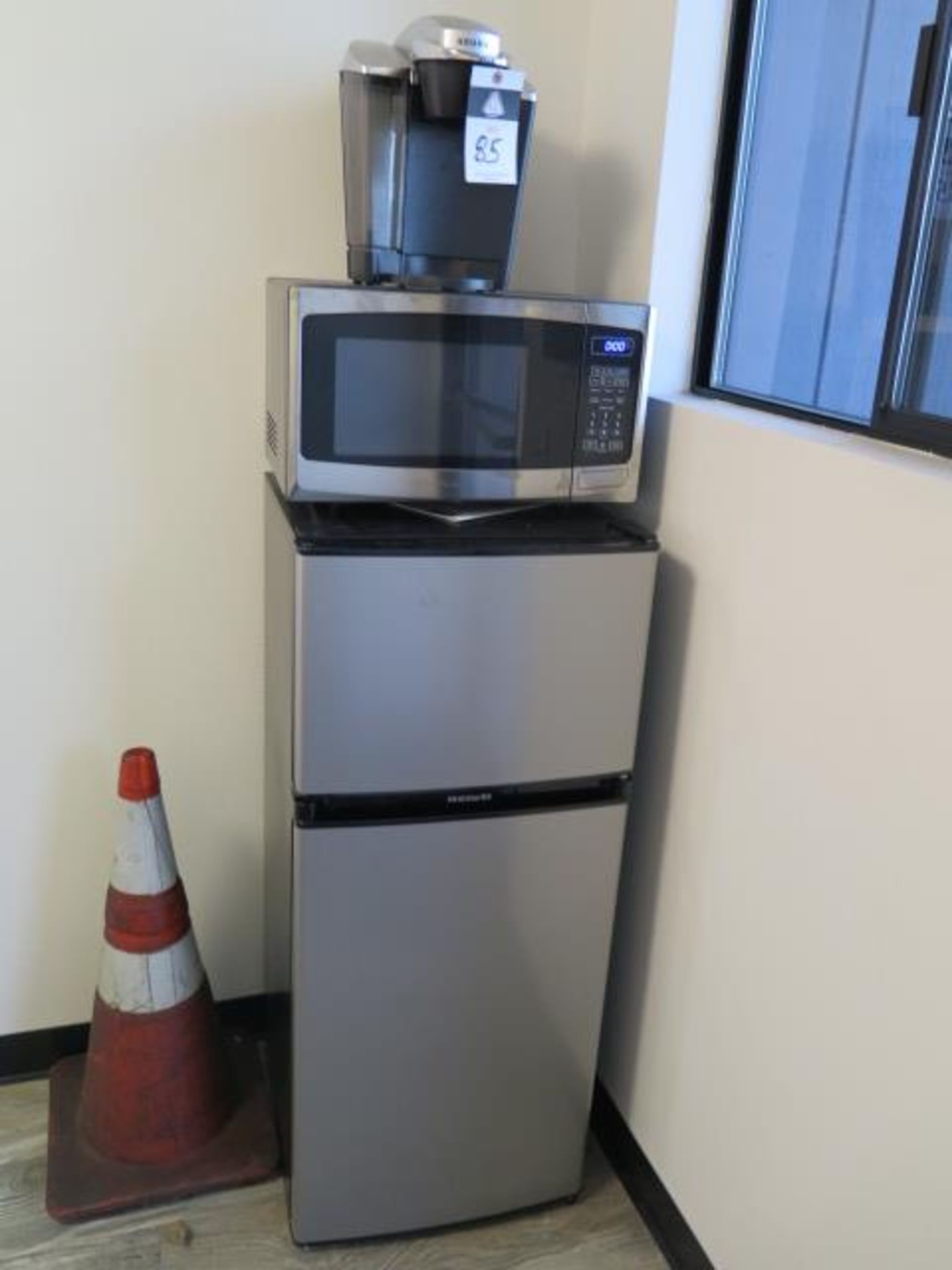 Refrigerator, Coffee Pot and Microwave (Second Location) (SOLD AS-IS - NO WARRANTY)