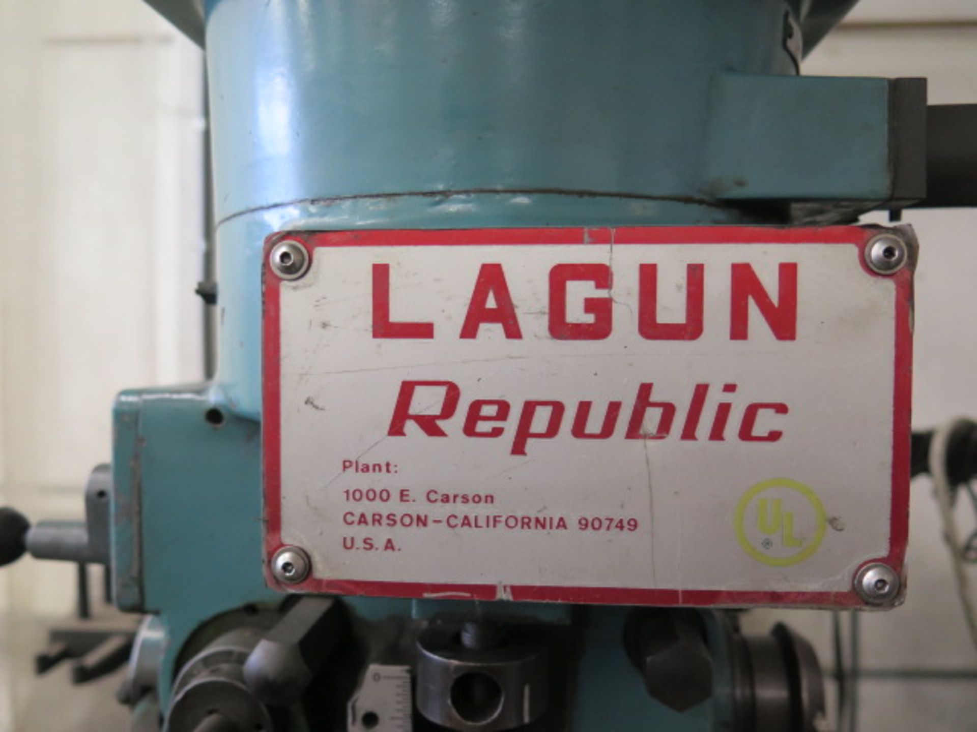 Lagun Vertical Mill s/n 11407 w/ Mitutoyo DRO, 2Hp Motor, 55-2940 RPM, 8-Spd, Chrome Ways,SOLD AS IS - Image 7 of 7