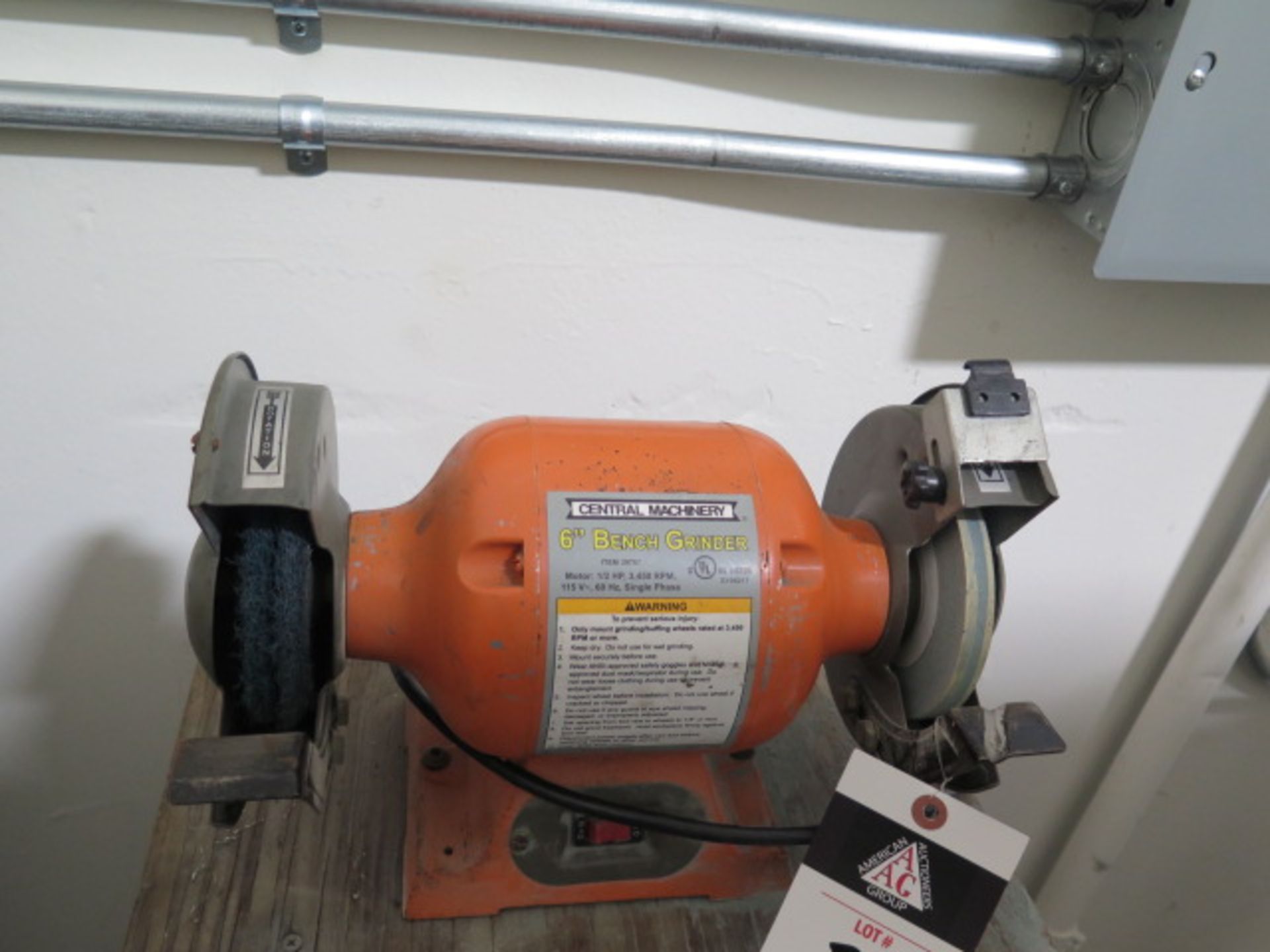 Central Machinery 6” Pedestal Grinder (Second Location) (SOLD AS-IS - NO WARRANTY) - Image 2 of 5