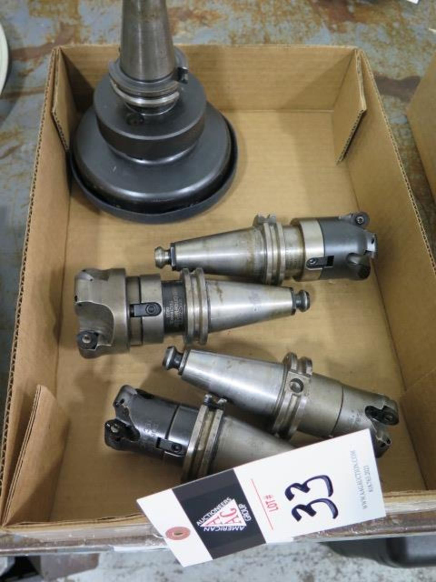 CAT-40 Taper Insert Shell Mills (5) (Second Location) (SOLD AS-IS - NO WARRANTY)