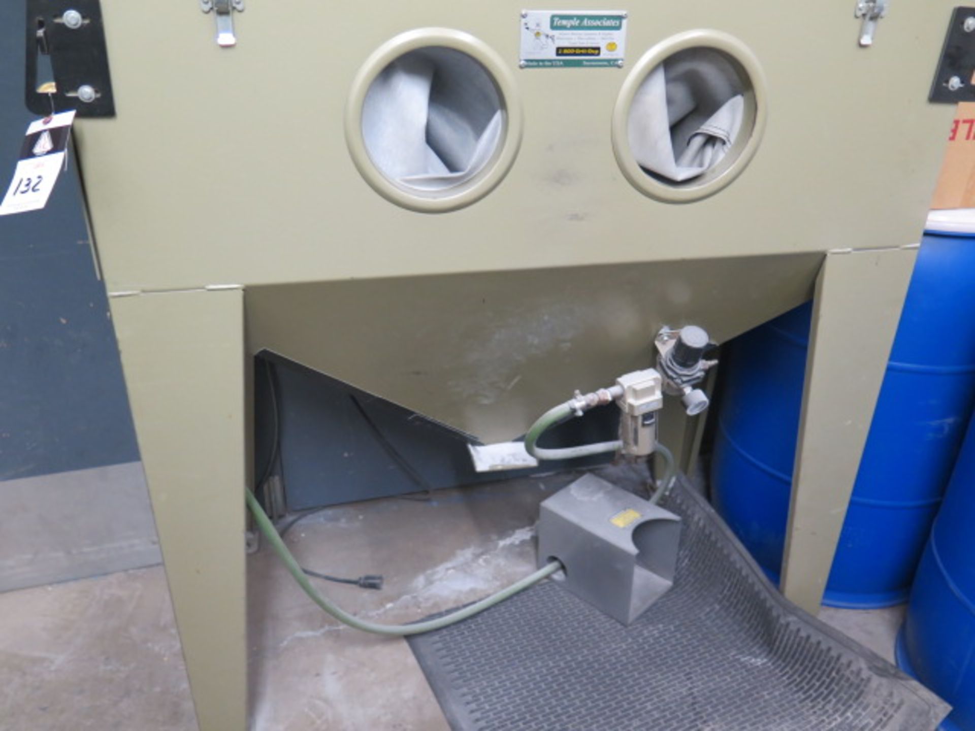 Temple Associates “Grit-Guy” Dry Blast Cabinet w/ Dust Collector (SOLD AS-IS - NO WARRANTY) - Image 3 of 8