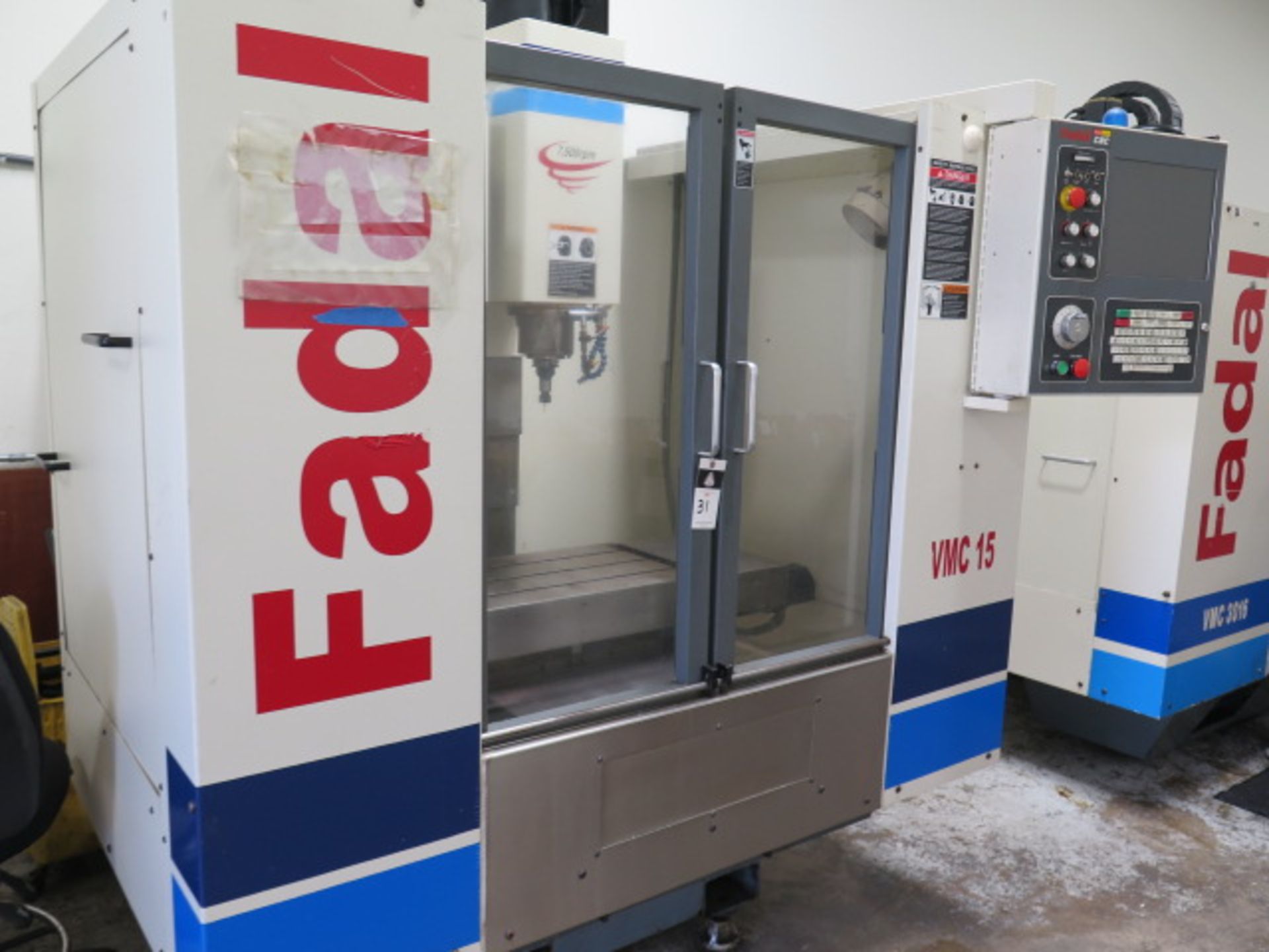 Fadal VMC15 4-Axis CNC Vertical Machining Center s/n 9309841 w/ Fadal Multi Processor CNC,SOLD AS IS - Image 3 of 15