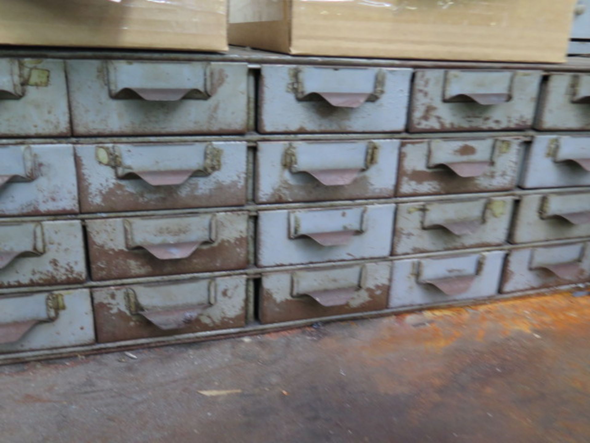 24-Drawer Hardware Cabinets (2) w/ Hardware and Steel Work Bench (SOLD AS-IS - NO WARRANTY) - Image 2 of 10