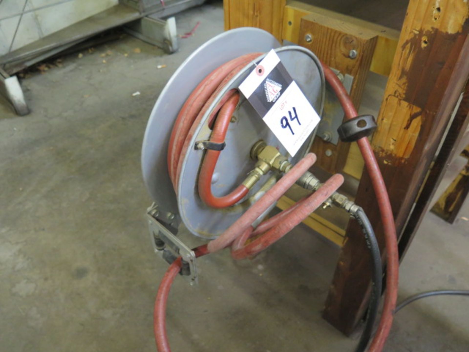 Air Hose Reel and 5 Gallon Portable Air Tank (SOLD AS-IS - NO WARRANTY) - Image 2 of 4