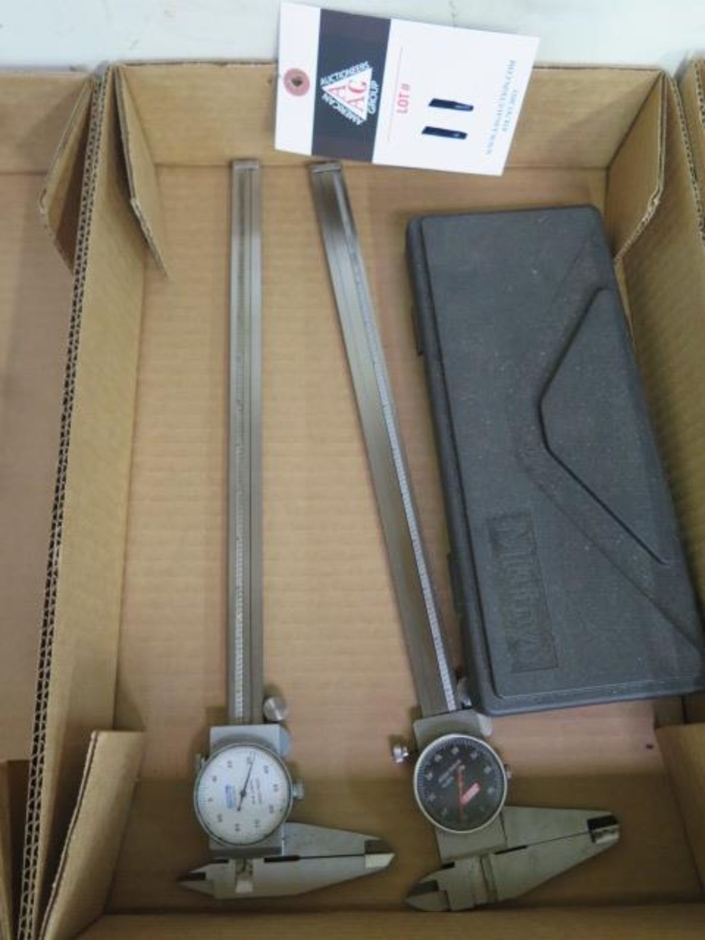 Mitutoyo 6" Digital Caliper and (2) 12" Dial Calipers (SOLD AS-IS - NO WARRANTY)