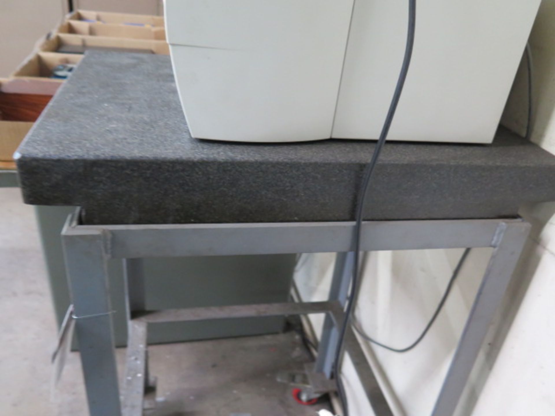 18" x 24" x 4" 2-Ledge Granite Surface Plate w/ Roll Stand (SOLD AS-IS - NO WARRANTY) - Image 4 of 5