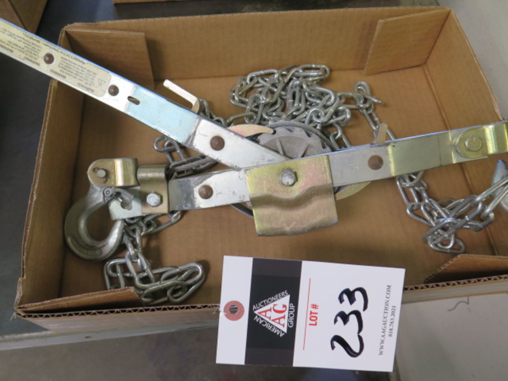 Come-Along and Chain (SOLD AS-IS - NO WARRANTY)