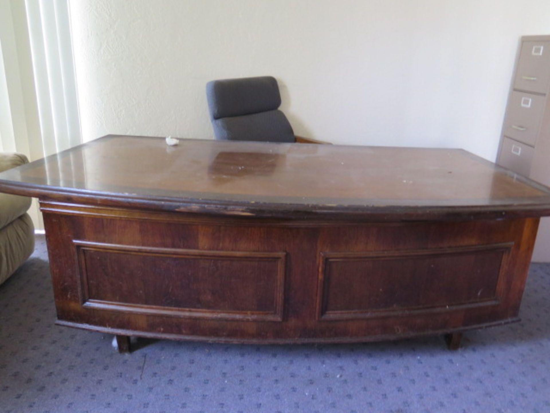 Desk, Credenza, Chairs (SOLD AS-IS - NO WARRANTY) - Image 2 of 3