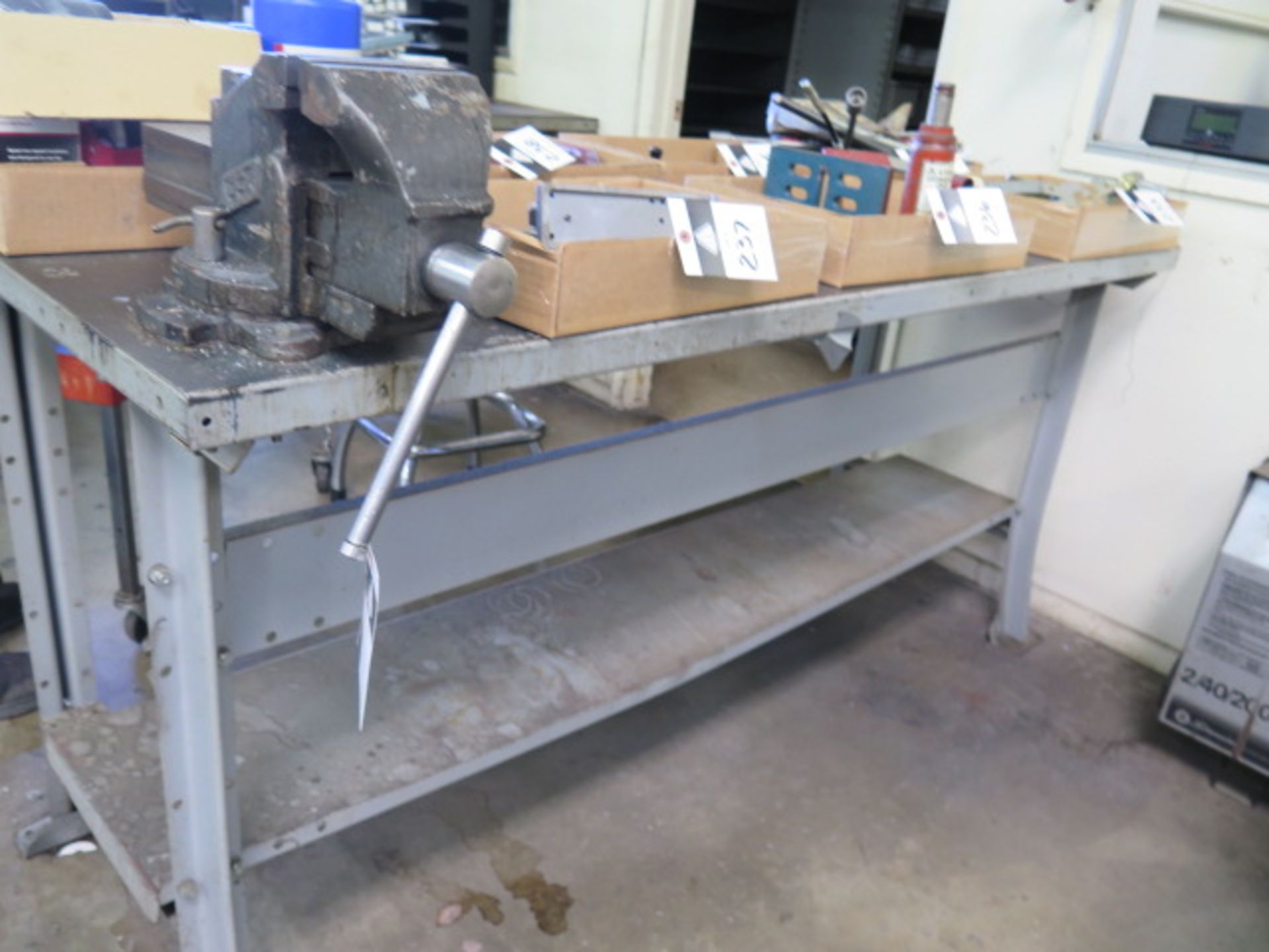 Work Benches (2) w/ Apex 5" Bench Vise (SOLD AS-IS - NO WARRANTY)