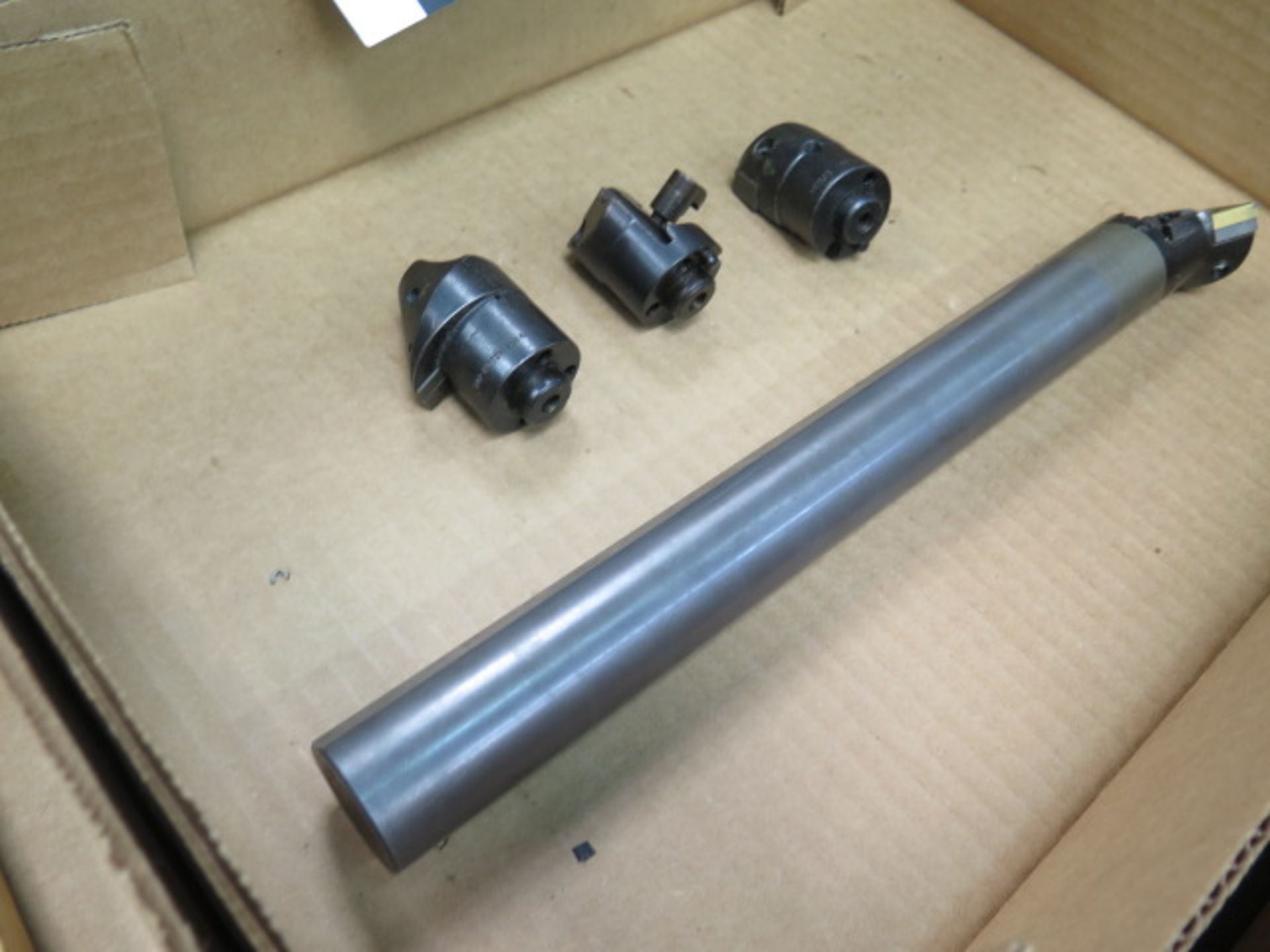 Carbide Shank Boring Bar (1 1/4" Dia) w/ Insert Heads (SOLD AS-IS - NO WARRANTY) - Image 3 of 5