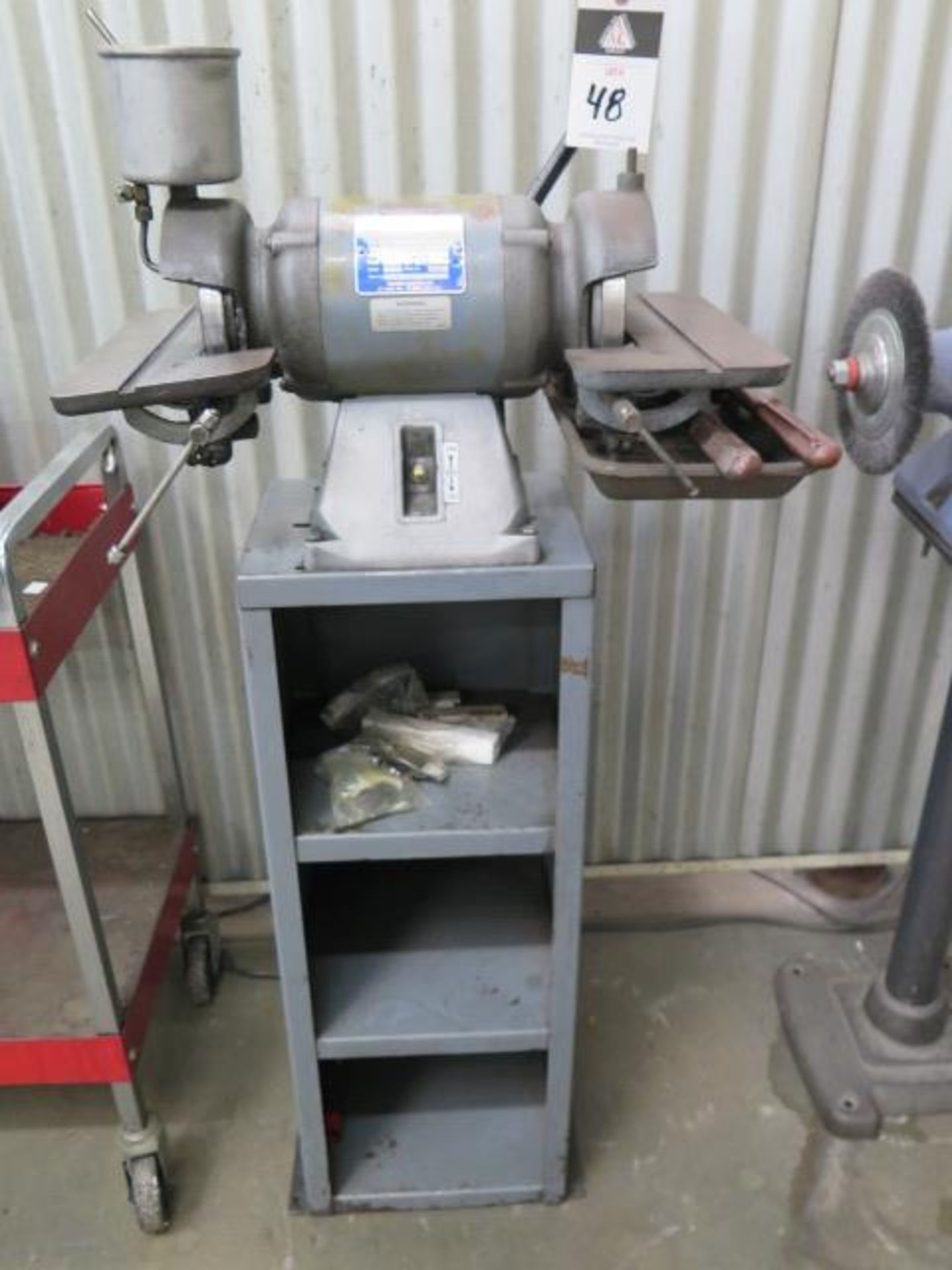 Baldor Pedestal Carbide Tool Grinder (SOLD AS-IS - NO WARRANTY)