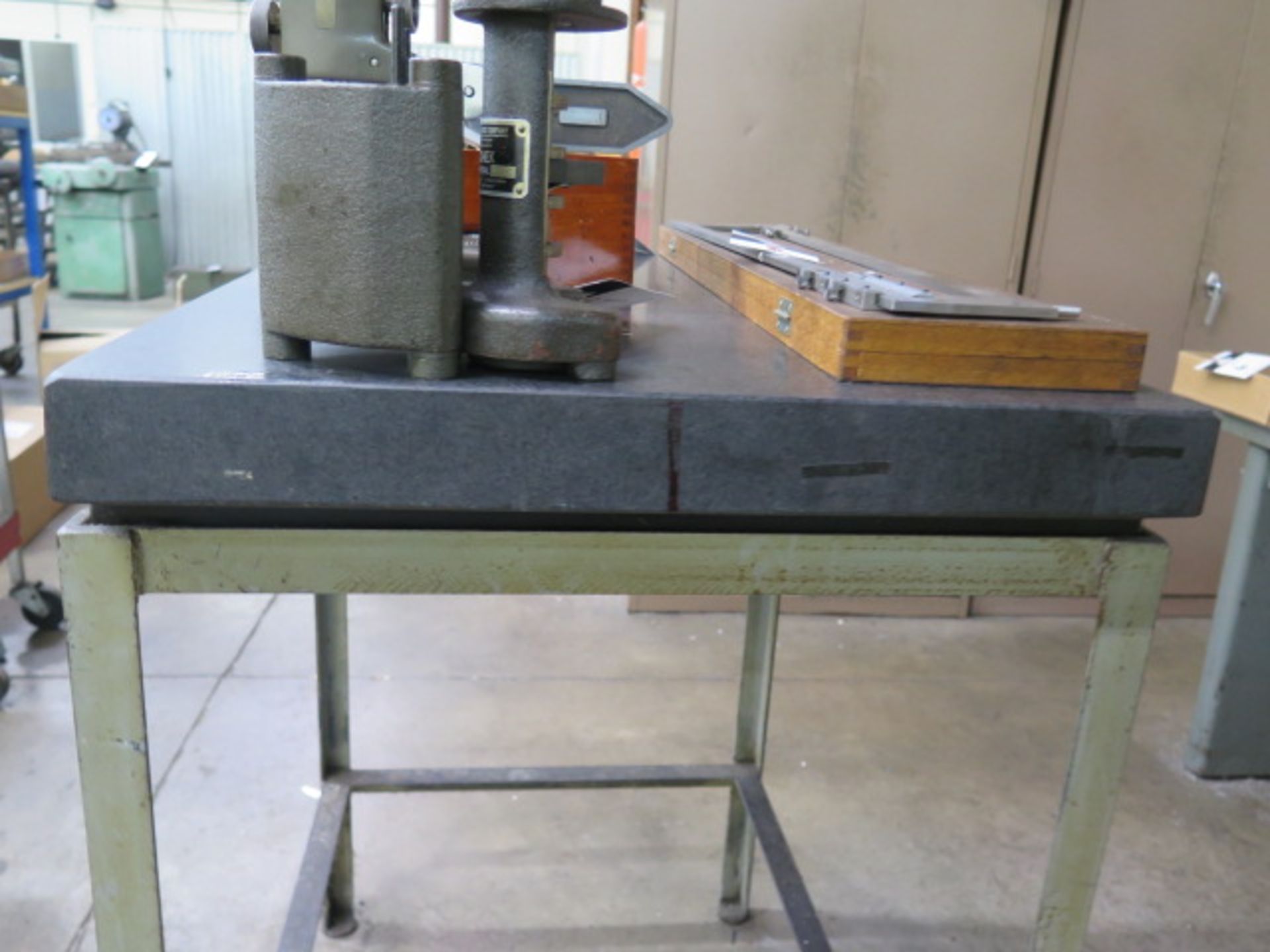 Microflat 24” x 36” x 4 ½” 2-Ledge Granite Surface Plate w/ Stand (SOLD AS-IS - NO WARRANTY) - Image 3 of 6