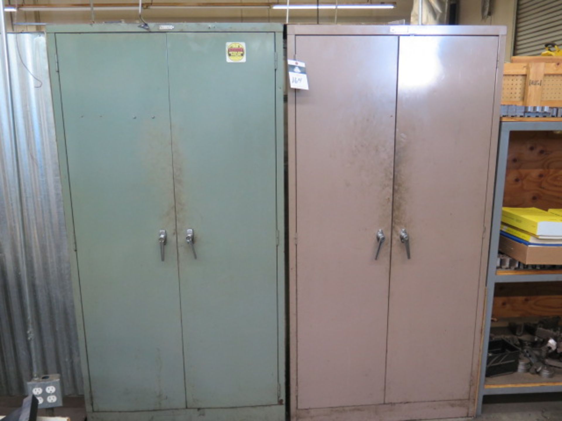 Storage Cabinets (2) w/ Misc (SOLD AS-IS - NO WARRANTY)