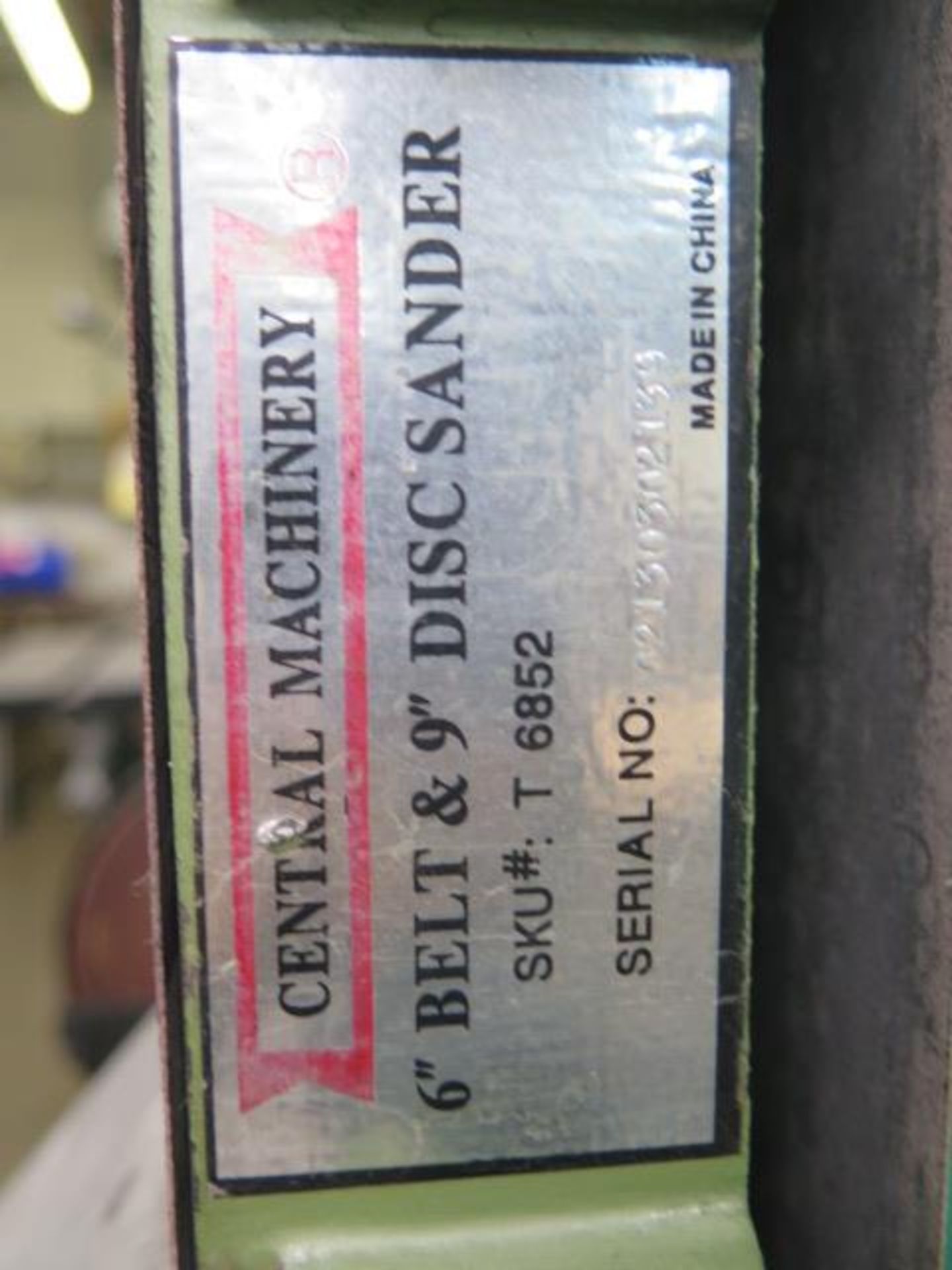 Central Machinery 6" Belt Sander w/ Stand (SOLD AS-IS - NO WARRANTY) - Image 6 of 6