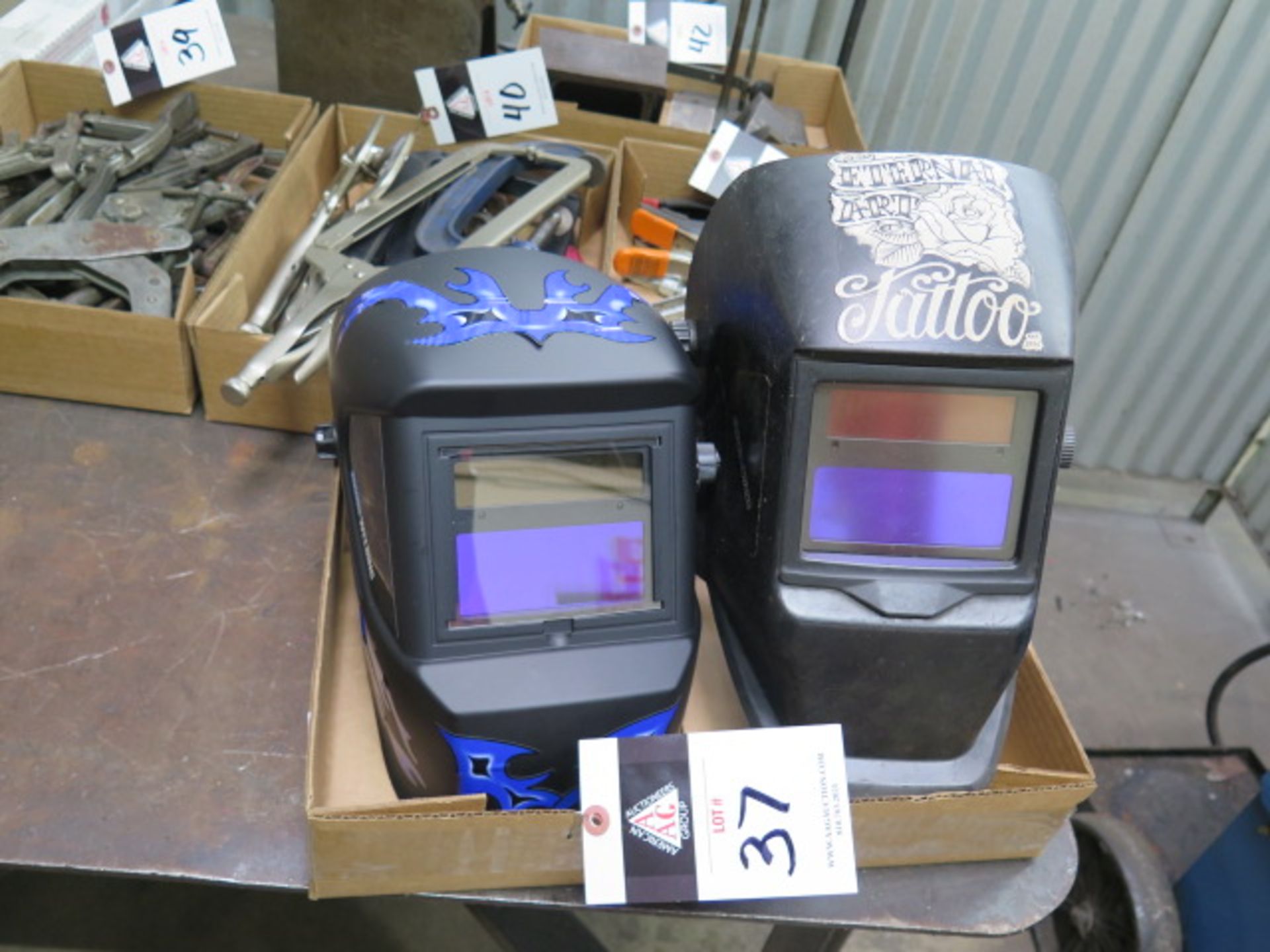 Welding Helmets (2) (SOLD AS-IS - NO WARRANTY)