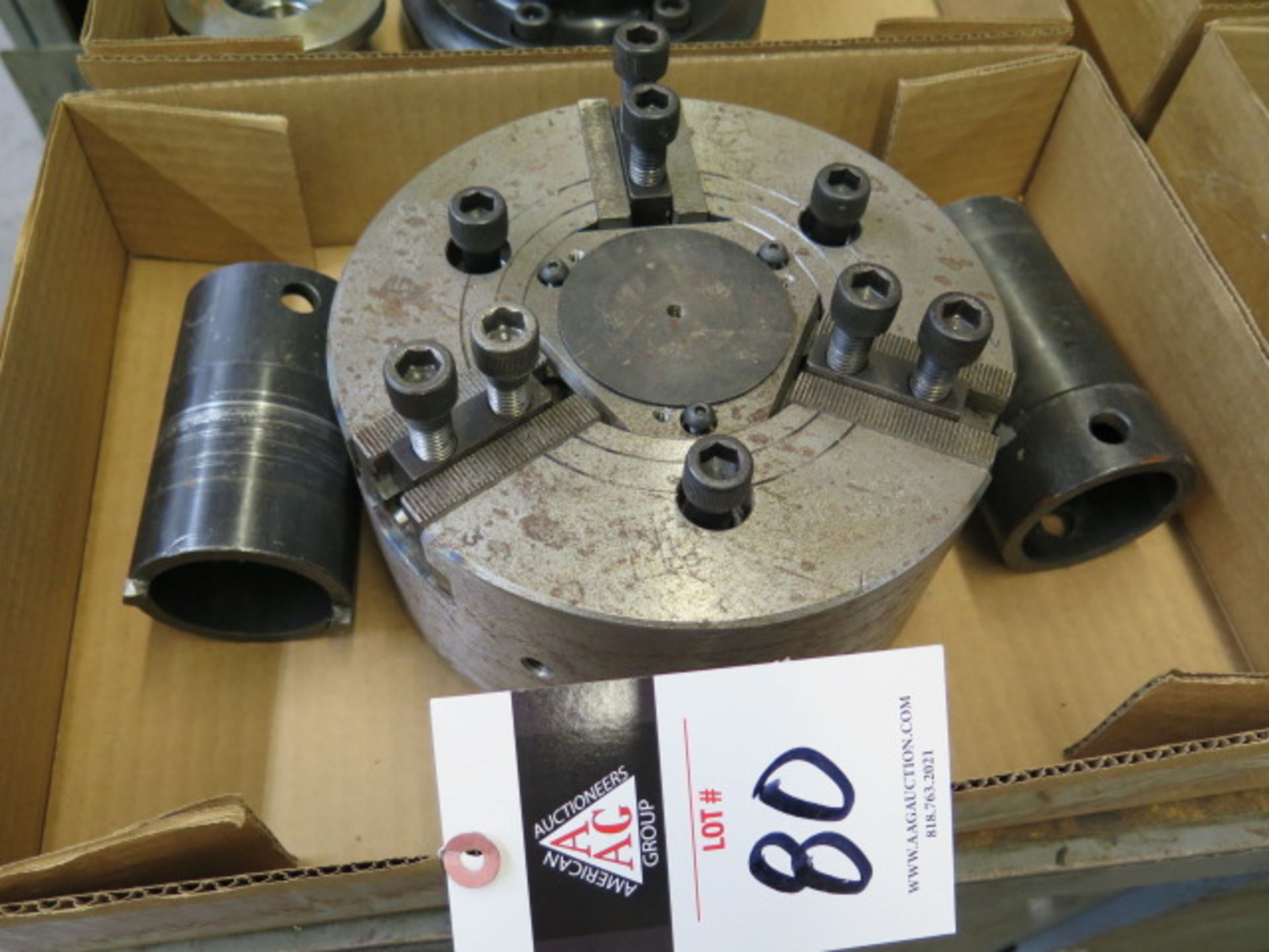 8” 3-Jaw Power Chuck (SOLD AS-IS - NO WARRANTY)