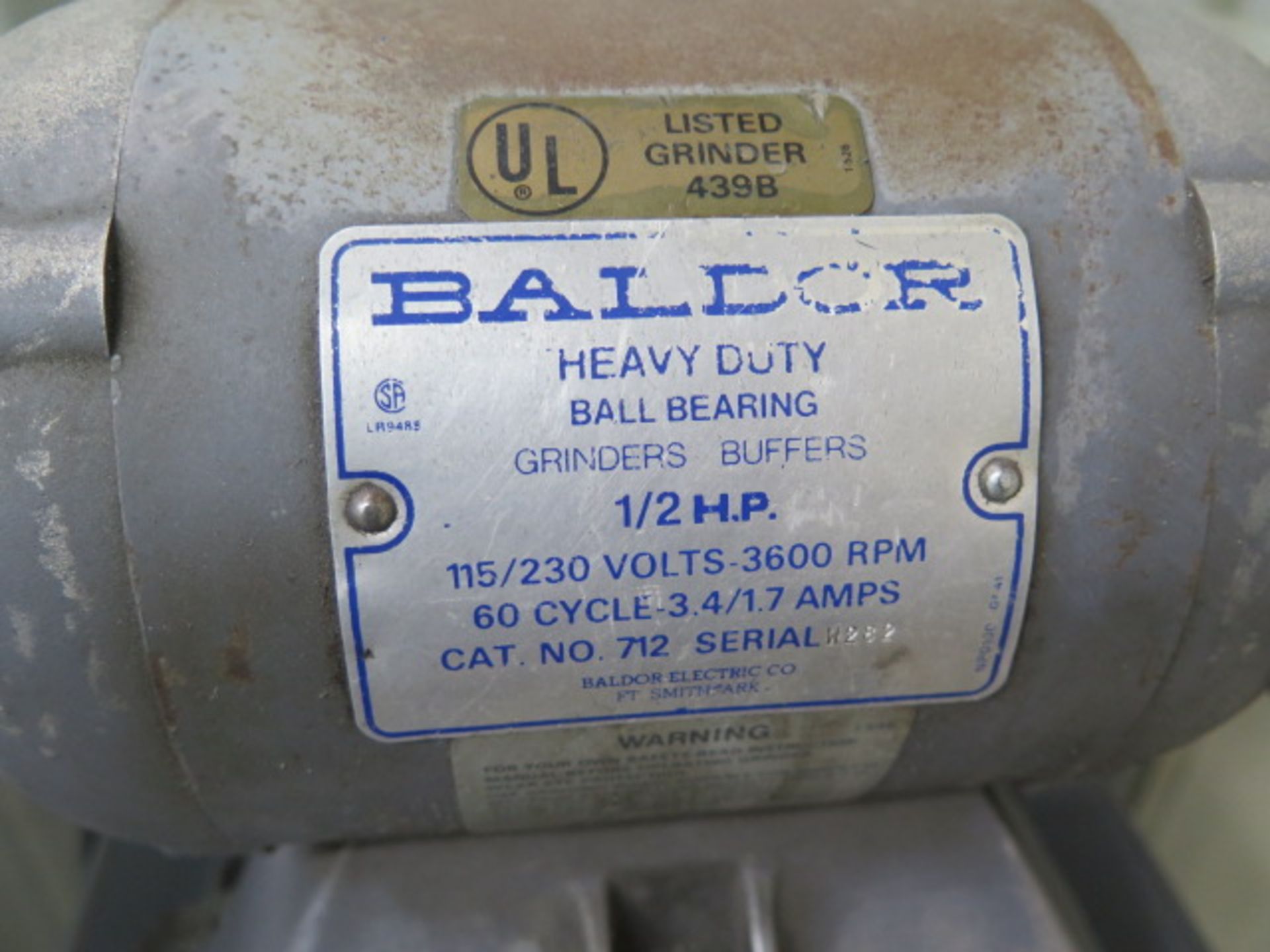 Baldor 6” Pedestal Grinder (SOLD AS-IS - NO WARRANTY) - Image 5 of 5