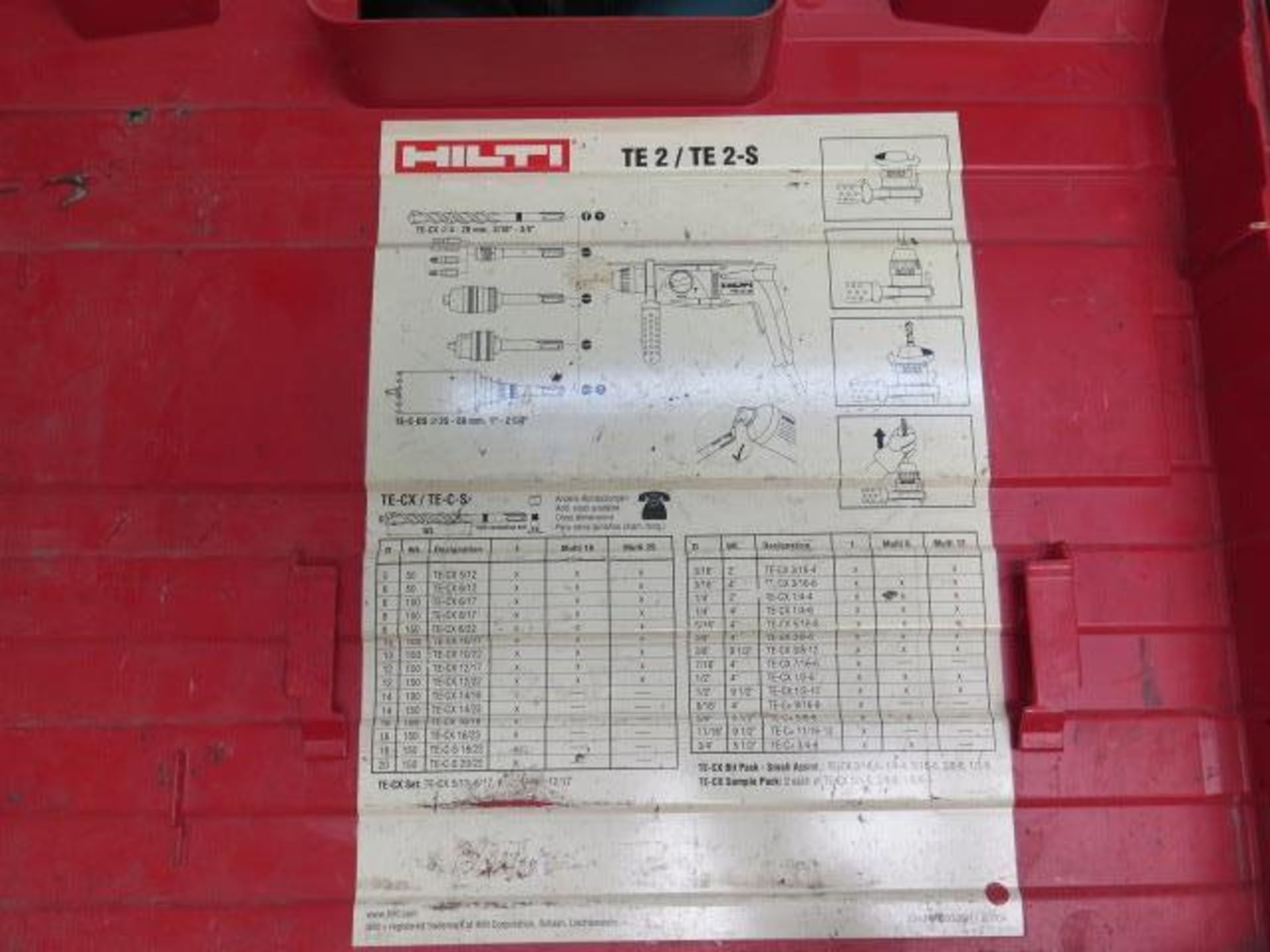 Hilti TE2 Rotary Hammer (SOLD AS-IS - NO WARRANTY) - Image 6 of 7