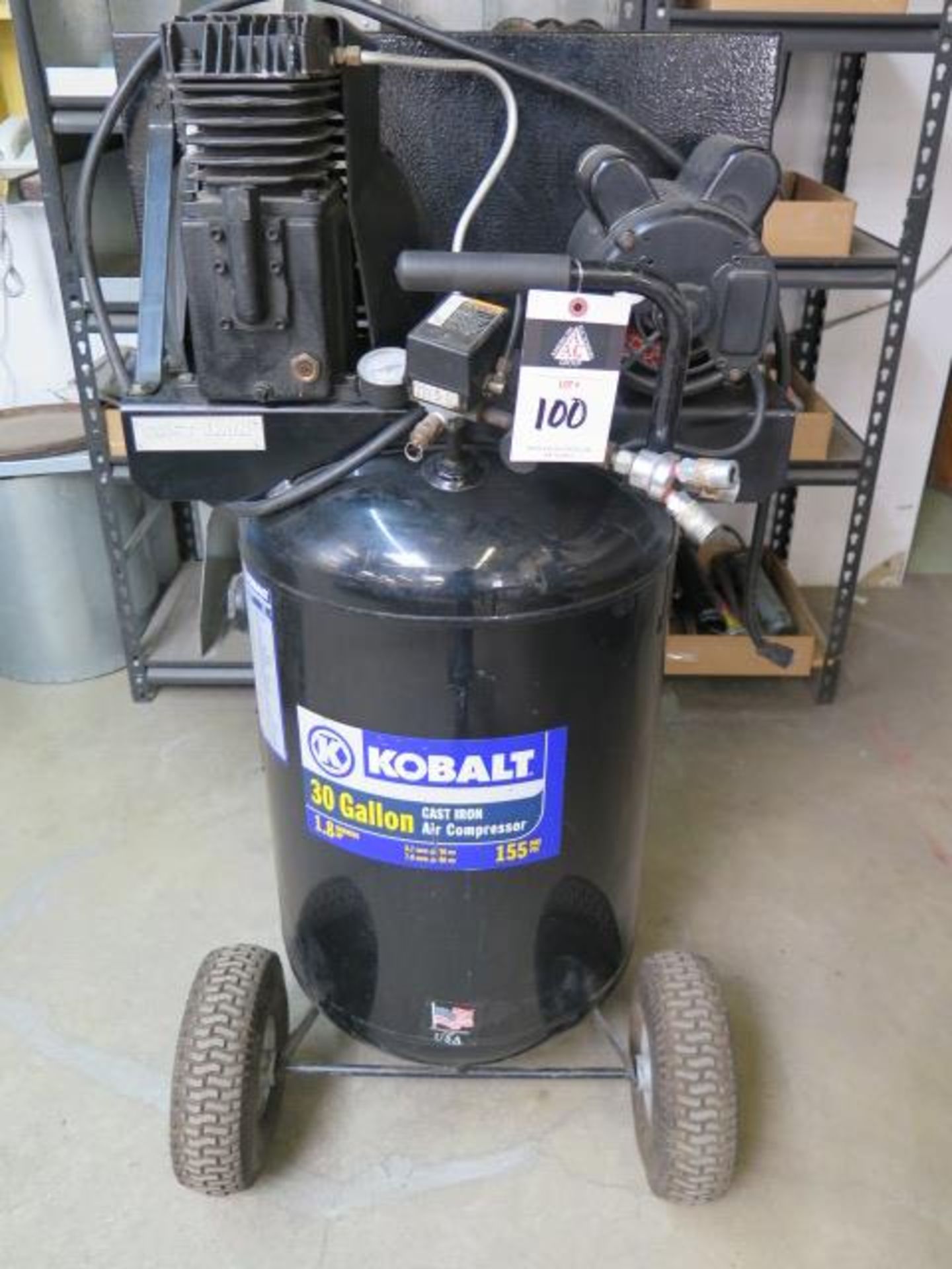 Kobalt 1.8Hp Portable Air Compressor w/ 30 Gallon Tank (SOLD AS-IS - NO WARRANTY) - Bild 2 aus 7