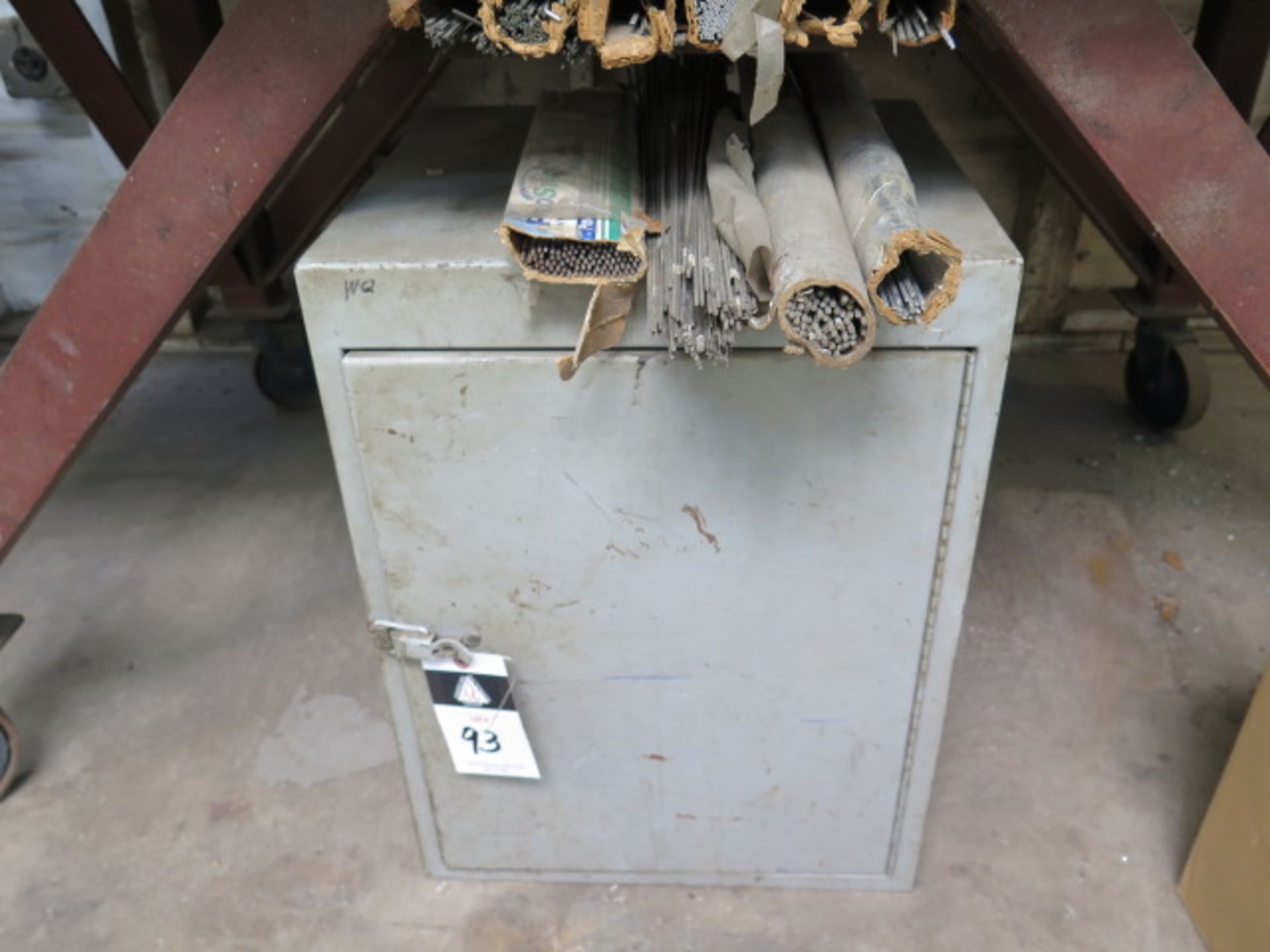 Welding Rod and Cabinet (SOLD AS-IS - NO WARRANTY)