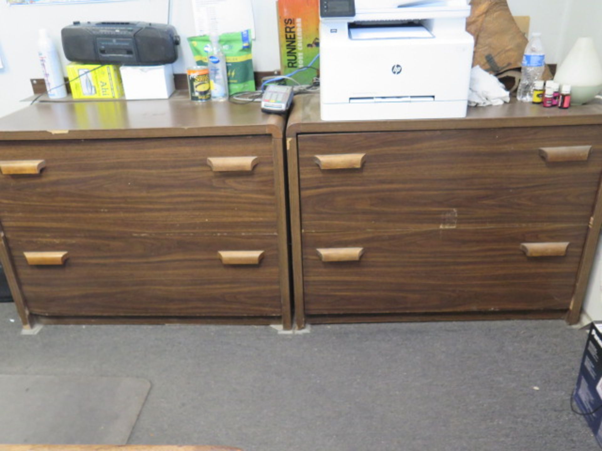 Desk and (3) Filoe Cabinets (SOLD AS-IS - NO WARRANTY) - Image 3 of 4