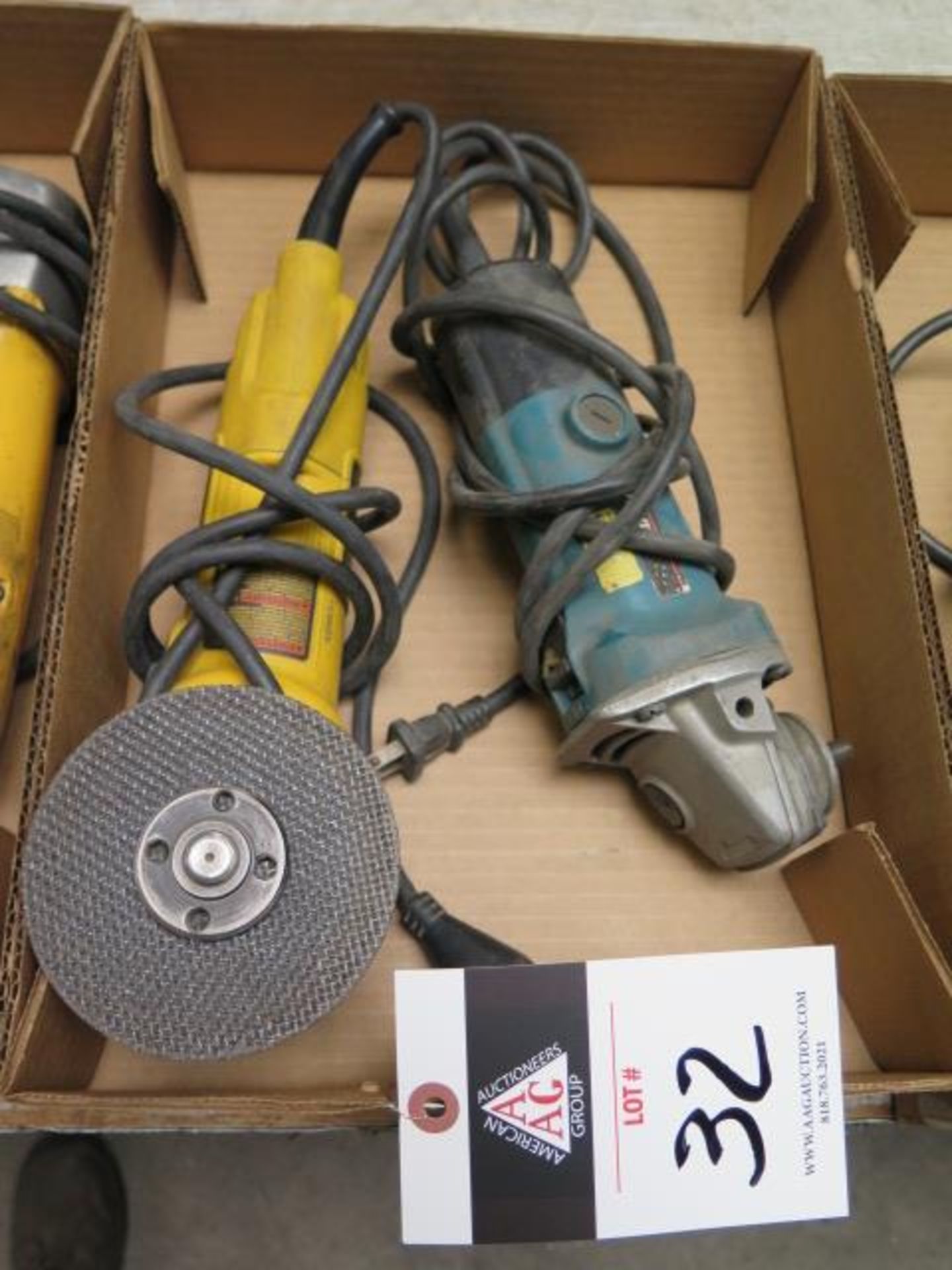 DeWalt and Makita Angle Grinders (2) (SOLD AS-IS - NO WARRANTY)