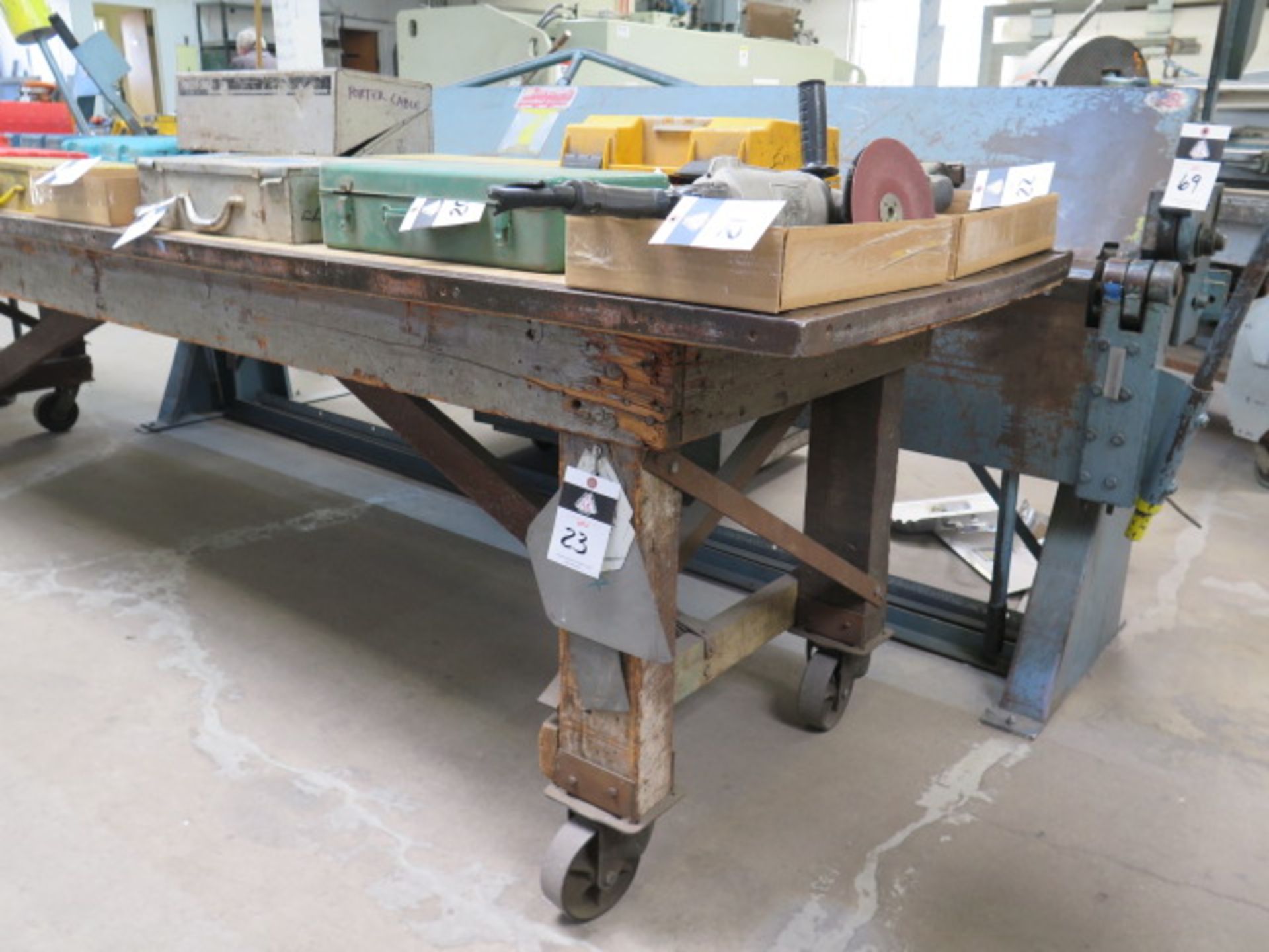 Heavy Duty Rolling Table (SOLD AS-IS - NO WARRANTY) - Image 2 of 3