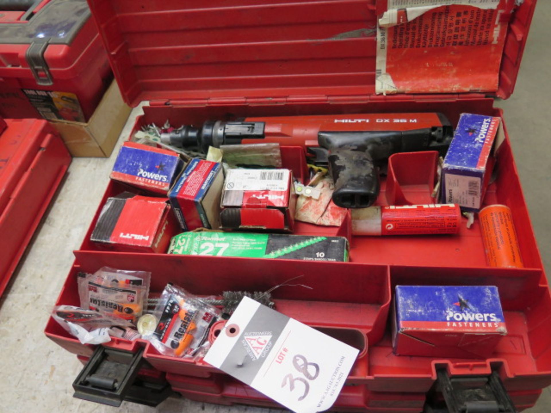 Hilti DX36M Powder Shot Tool w/ Acces (SOLD AS-IS - NO WARRANTY)