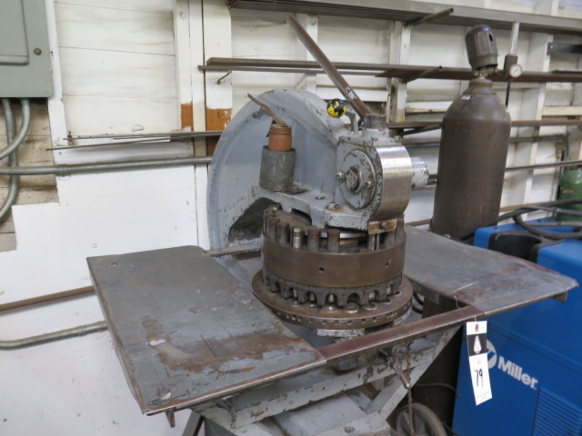 Rotex mdl 18A56 18-Station Turret Punch Press s/n 11980 w/ Rolling Stand (SOLD AS-IS - NO WARRANTY) - Image 3 of 8