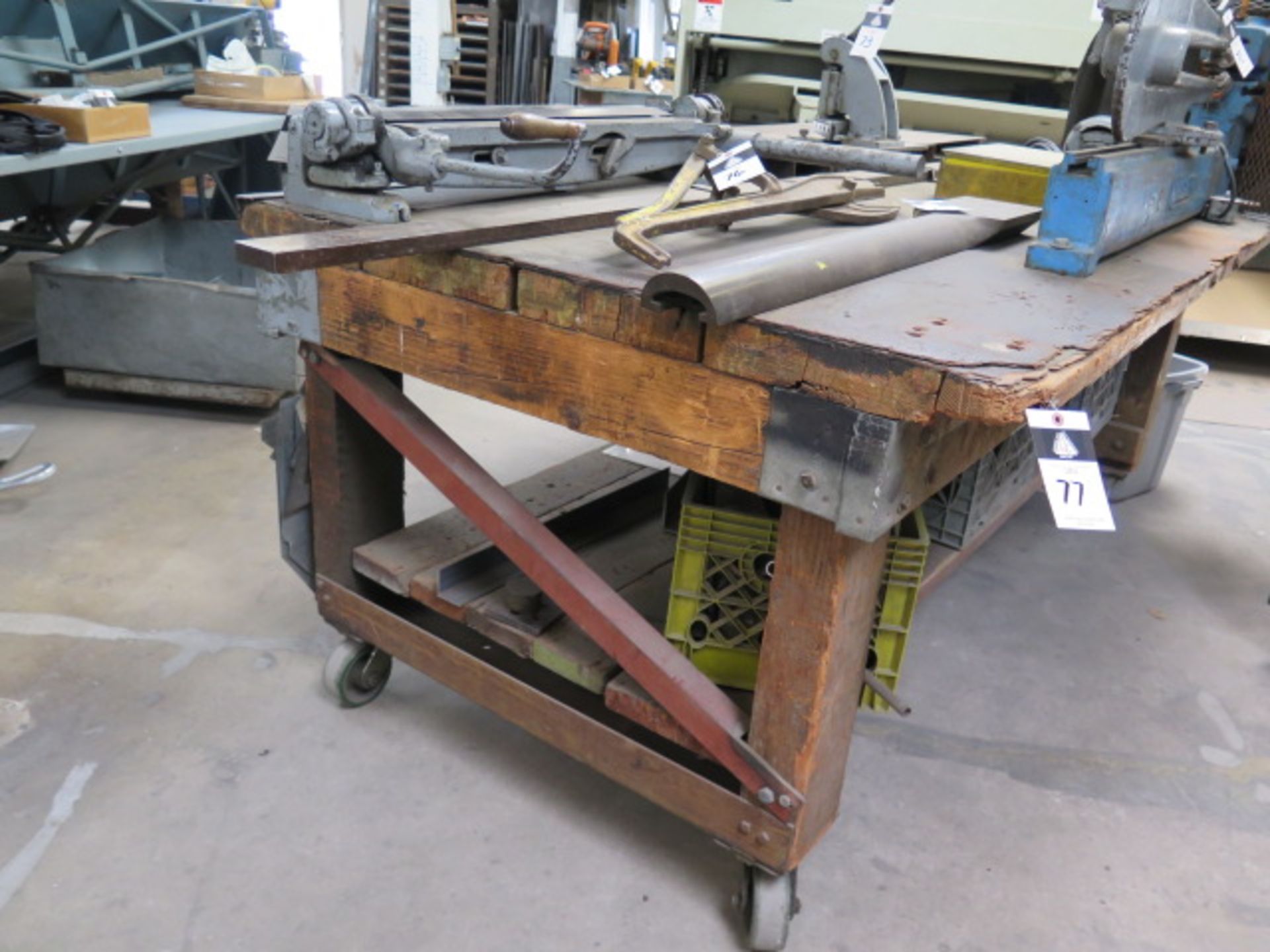 Heavy Duty Rolling Table (SOLD AS-IS - NO WARRANTY) - Image 2 of 3