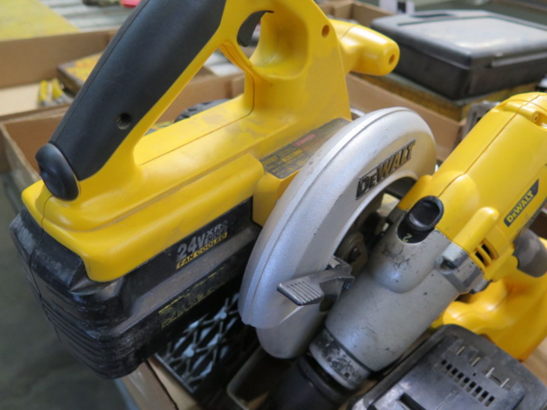 DeWalt 24Volt Circular Saw and Hammer Drill w/ Charger (SOLD AS-IS - NO WARRANTY) - Image 4 of 5