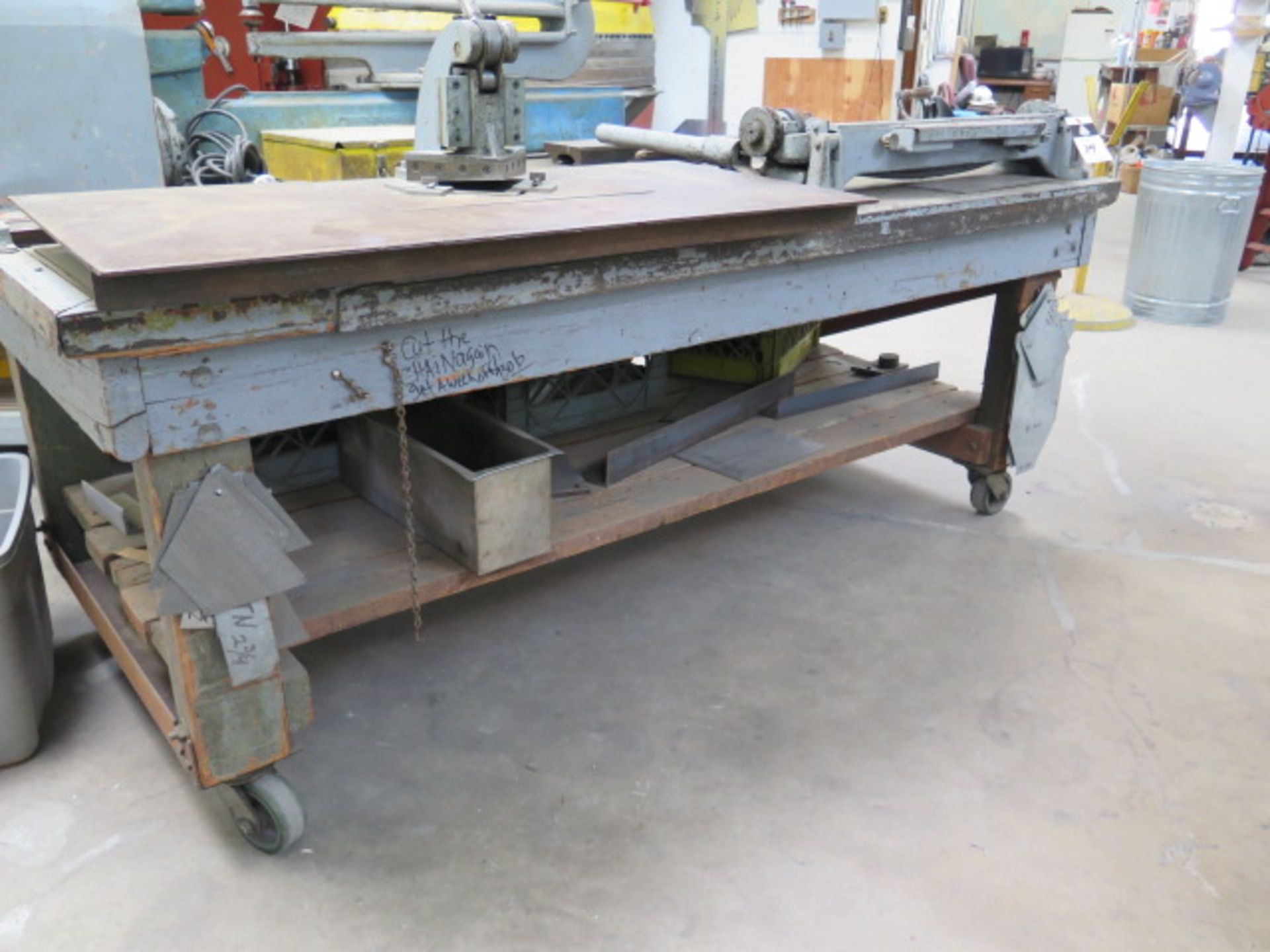 Heavy Duty Rolling Table (SOLD AS-IS - NO WARRANTY) - Image 3 of 3