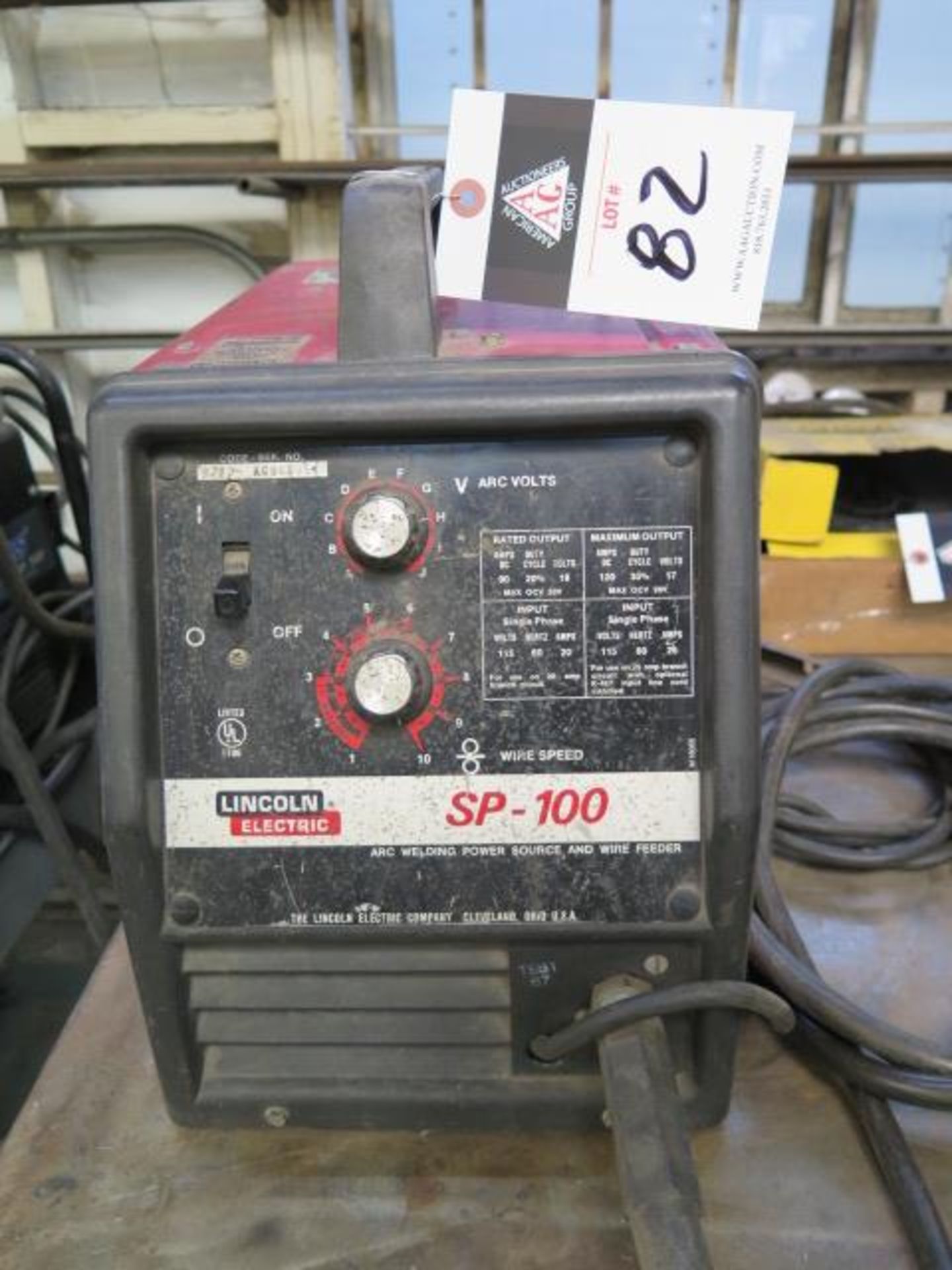 Lincoln SP-100 110 Volt Arc Welding Power Source and Wire Feeder (SOLD AS-IS - NO WARRANTY)