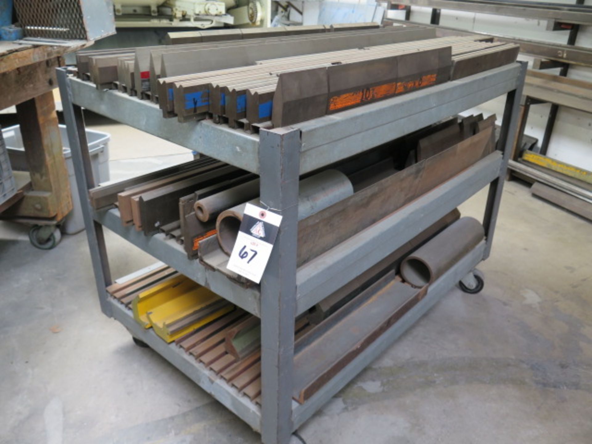 Press Brake Dies w/ Cart (SOLD AS-IS - NO WARRANTY)