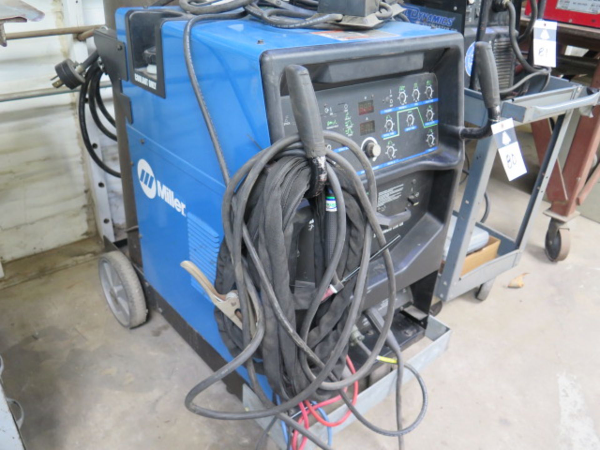 Miller Syncrowave 250DX TIG Welding Source s/n LF400159L w/ Built-In Cooler and Cart, SOLD AS IS - Image 2 of 11