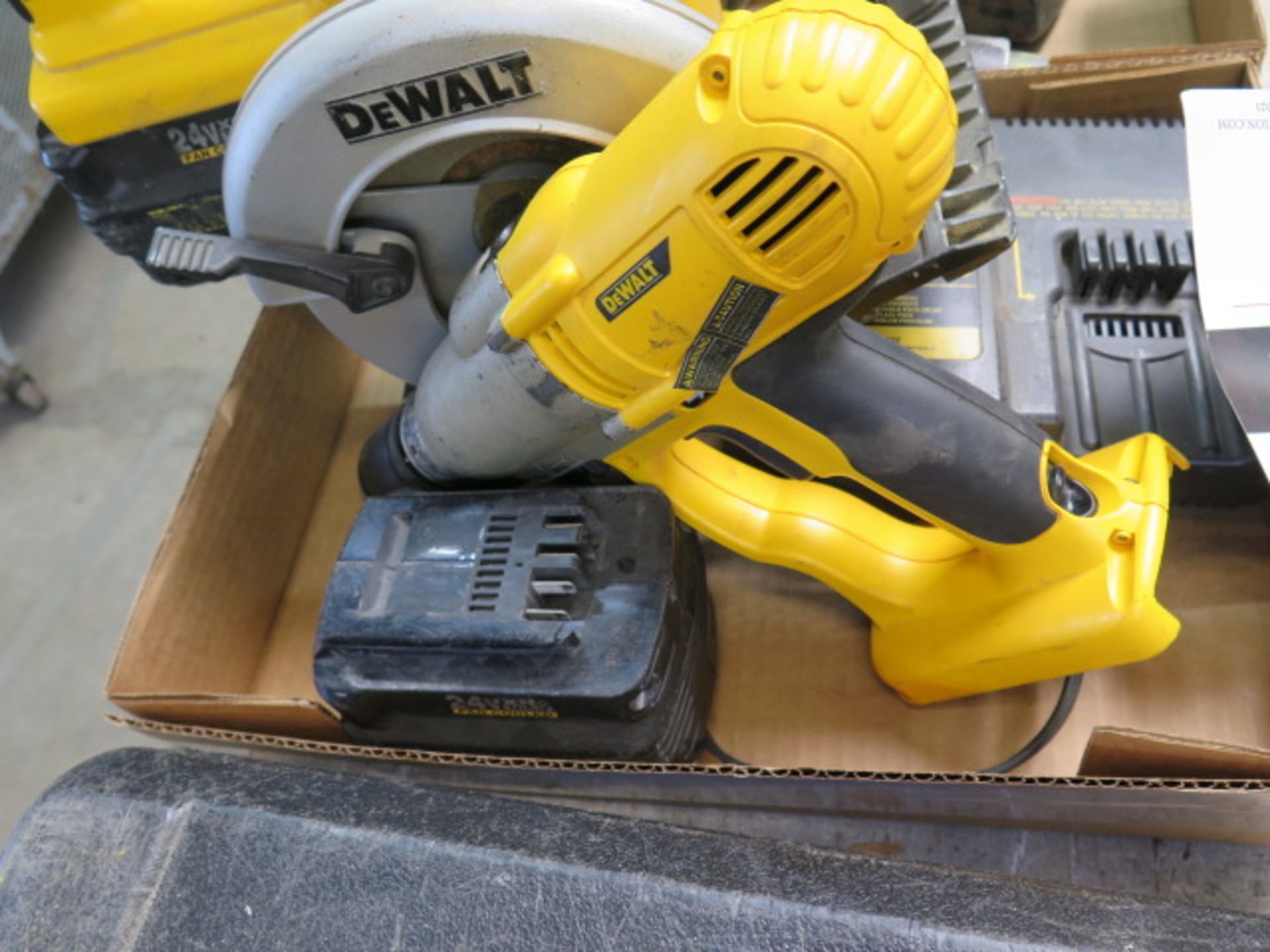 DeWalt 24Volt Circular Saw and Hammer Drill w/ Charger (SOLD AS-IS - NO WARRANTY) - Image 2 of 5
