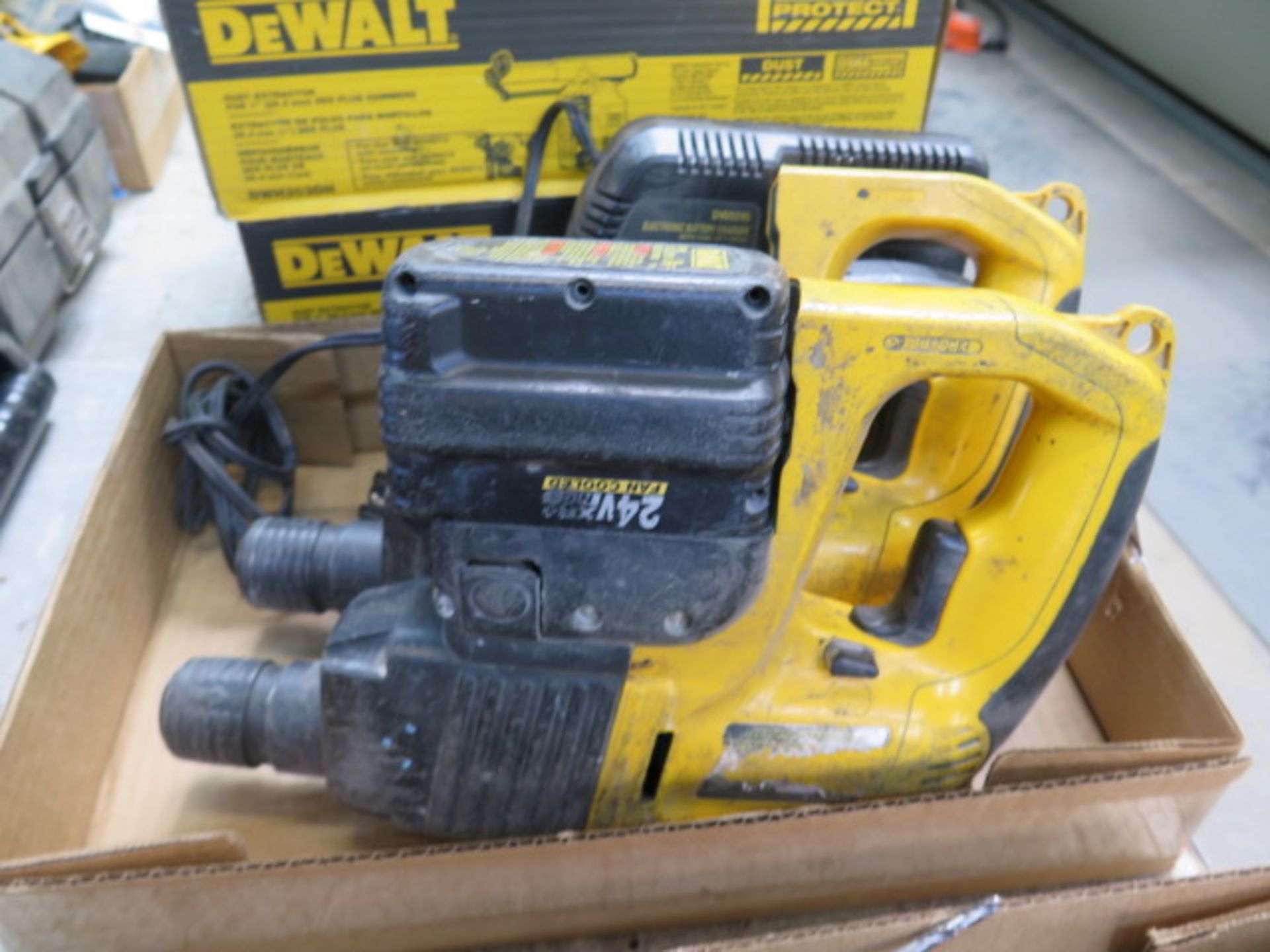 DeWalt 24Volt Hammer Drills (2) w/ Charger (SOLD AS-IS - NO WARRANTY) - Image 3 of 5