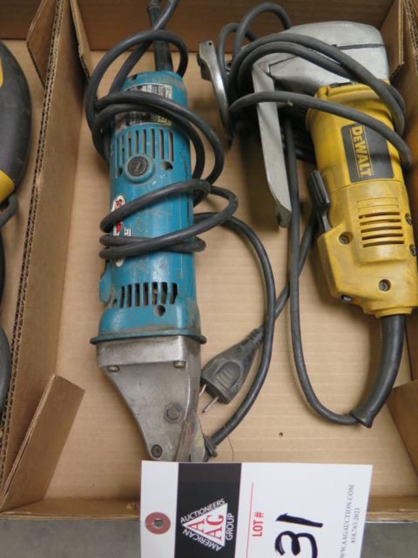 DeWalt and Makita Power Shears (2) (SOLD AS-IS - NO WARRANTY)