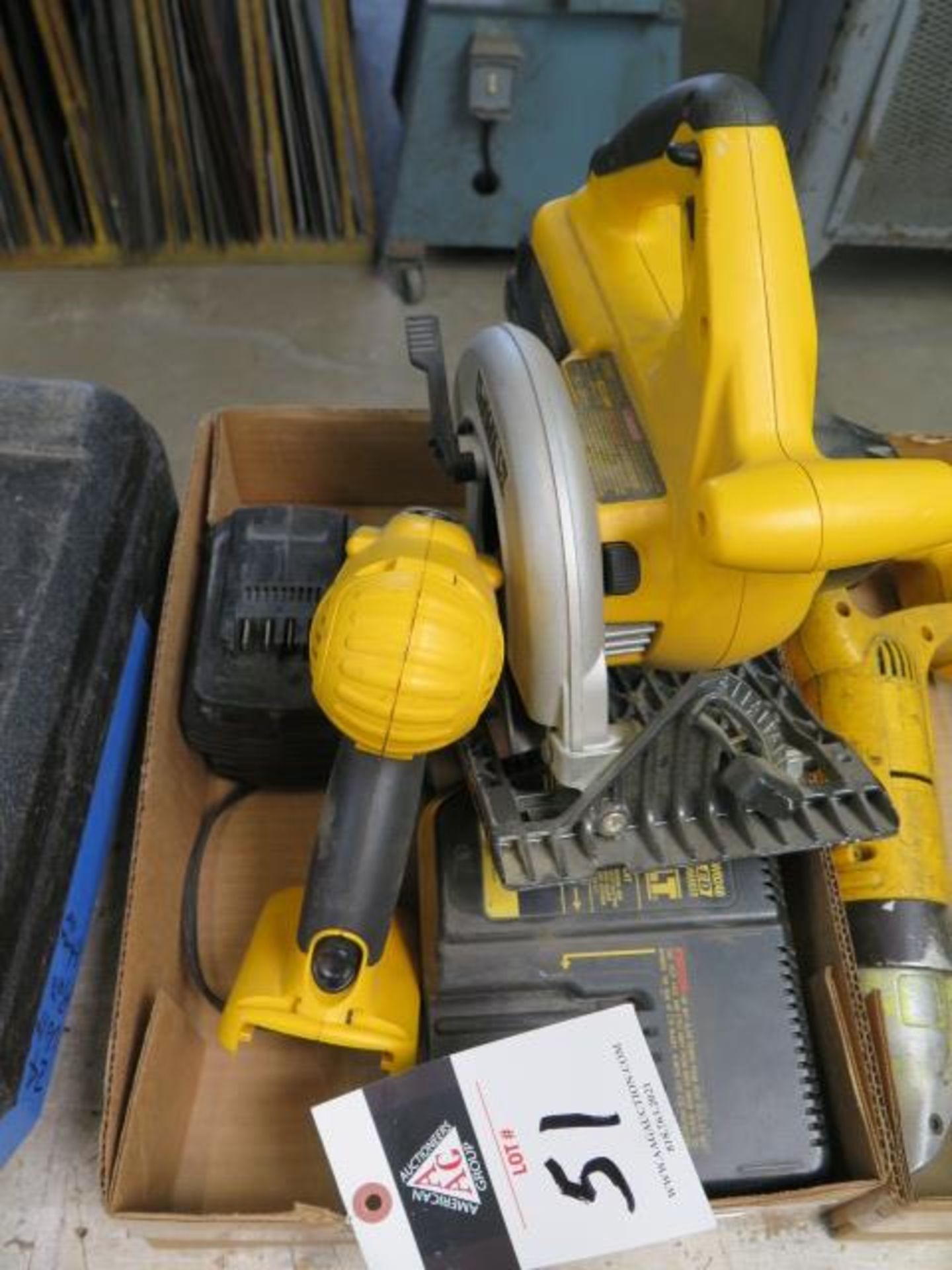 DeWalt 24Volt Circular Saw and Hammer Drill w/ Charger (SOLD AS-IS - NO WARRANTY)