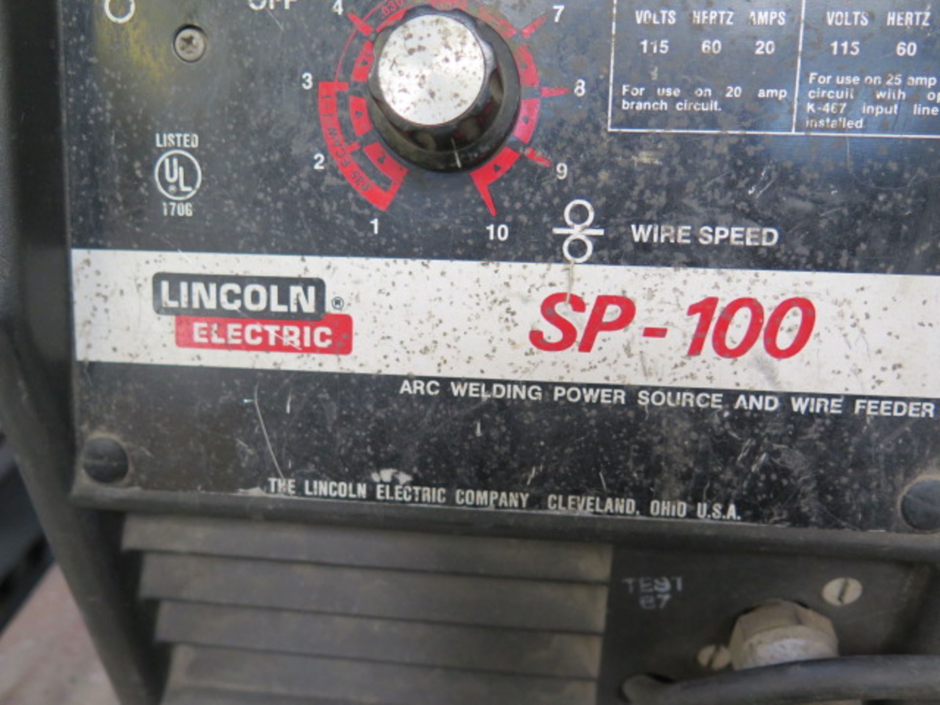 Lincoln SP-100 110 Volt Arc Welding Power Source and Wire Feeder (SOLD AS-IS - NO WARRANTY) - Image 6 of 6