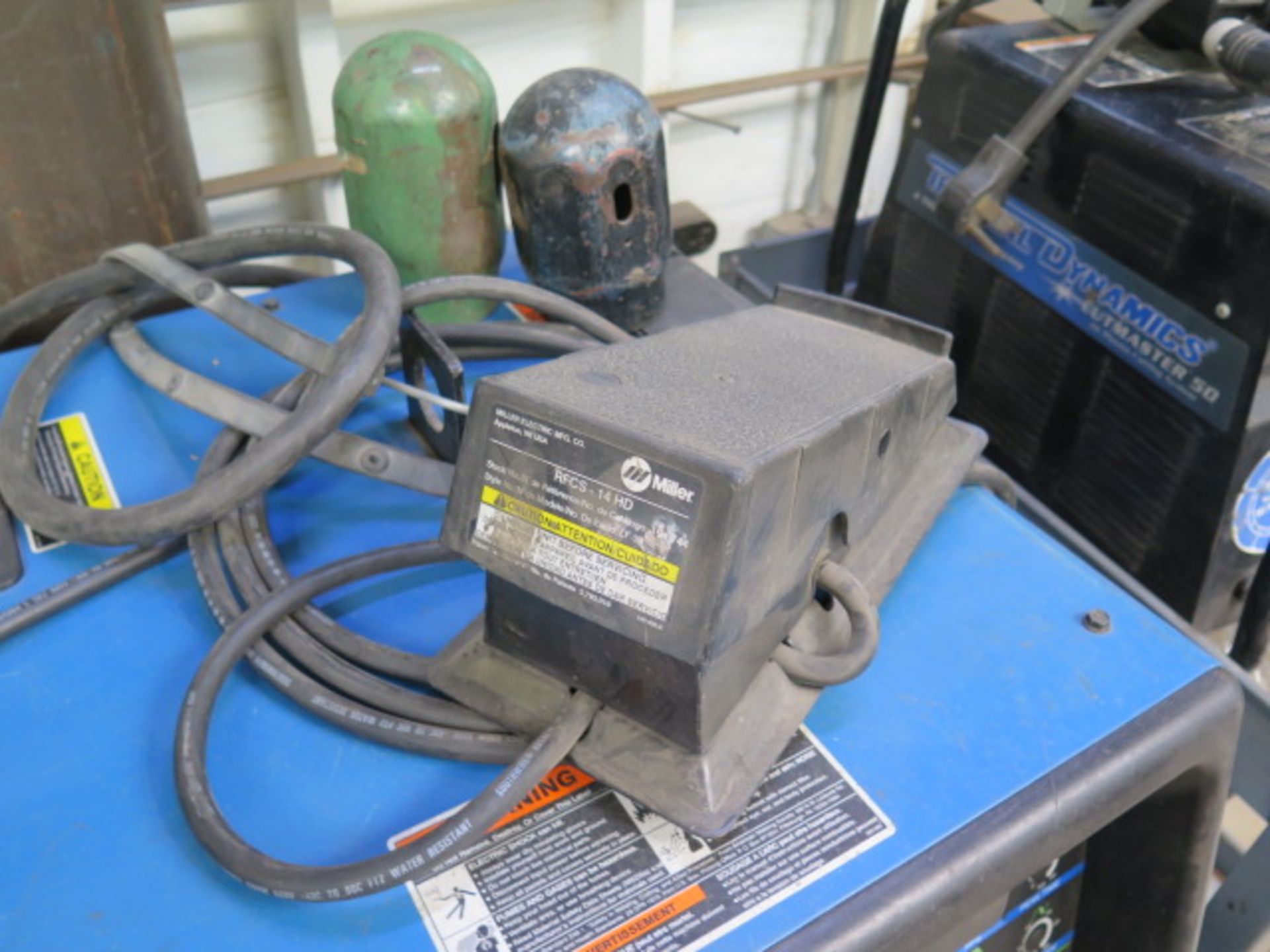 Miller Syncrowave 250DX TIG Welding Source s/n LF400159L w/ Built-In Cooler and Cart, SOLD AS IS - Image 6 of 11