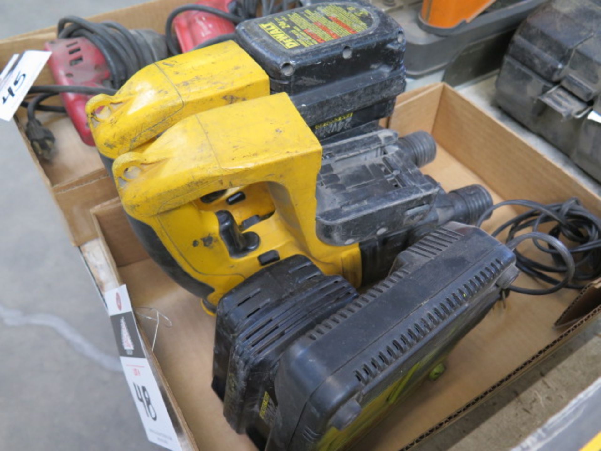 DeWalt 24Volt Hammer Drills (2) w/ Charger (SOLD AS-IS - NO WARRANTY) - Image 2 of 5