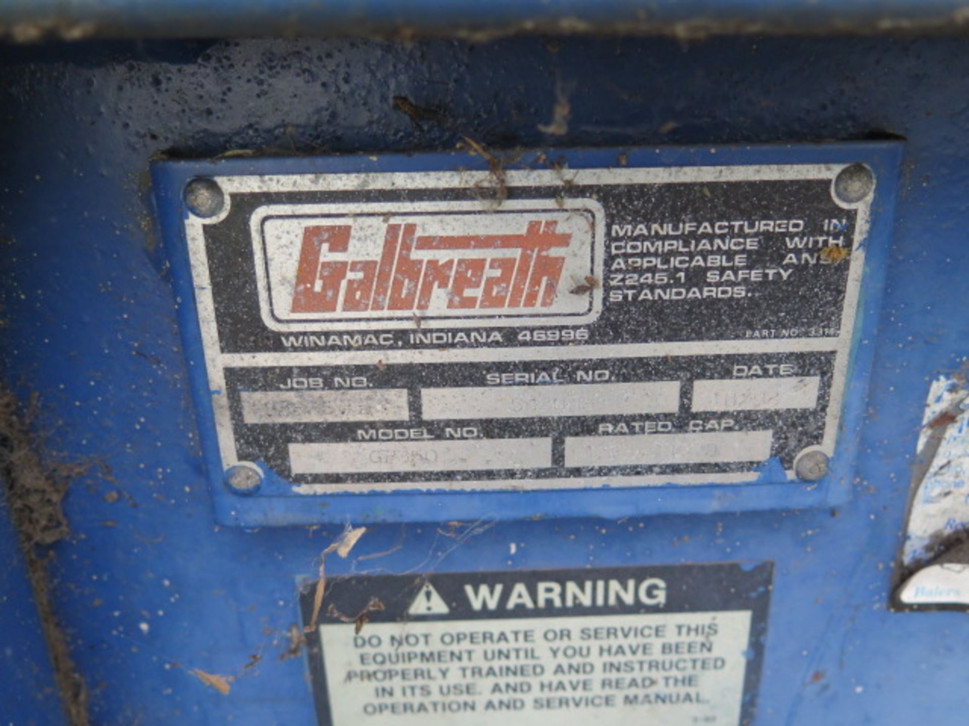 Galbreth Equipment GP350 Hydraulic Trash Compactor s/n SC2095 w/ Dumpster (SOLD AS-IS - NO - Image 6 of 9