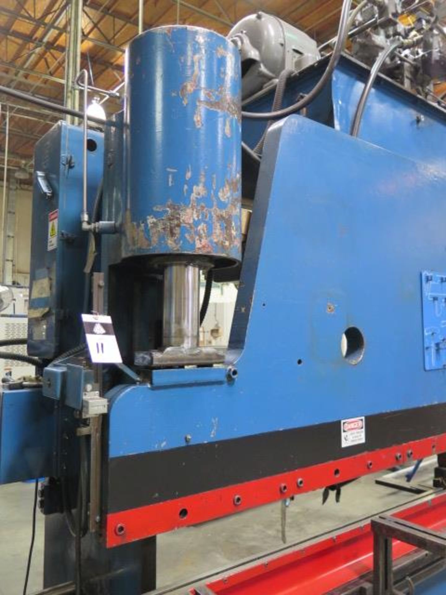 Pacific 100 Ton x 12’ Hyd Press Brake w/ 12’ Bed Length, 6 ¼” Throat, 124 ½” Between, SOLD AS IS - Image 5 of 14